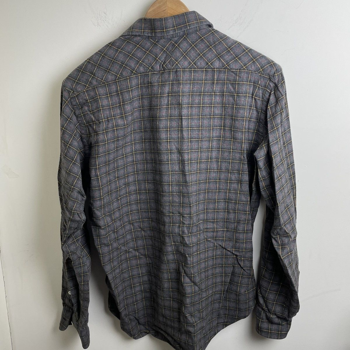 Billy Reid Plaid Cotton Shirt Made in Italy Size US M / EU 48-50 / 2 - 2 Thumbnail