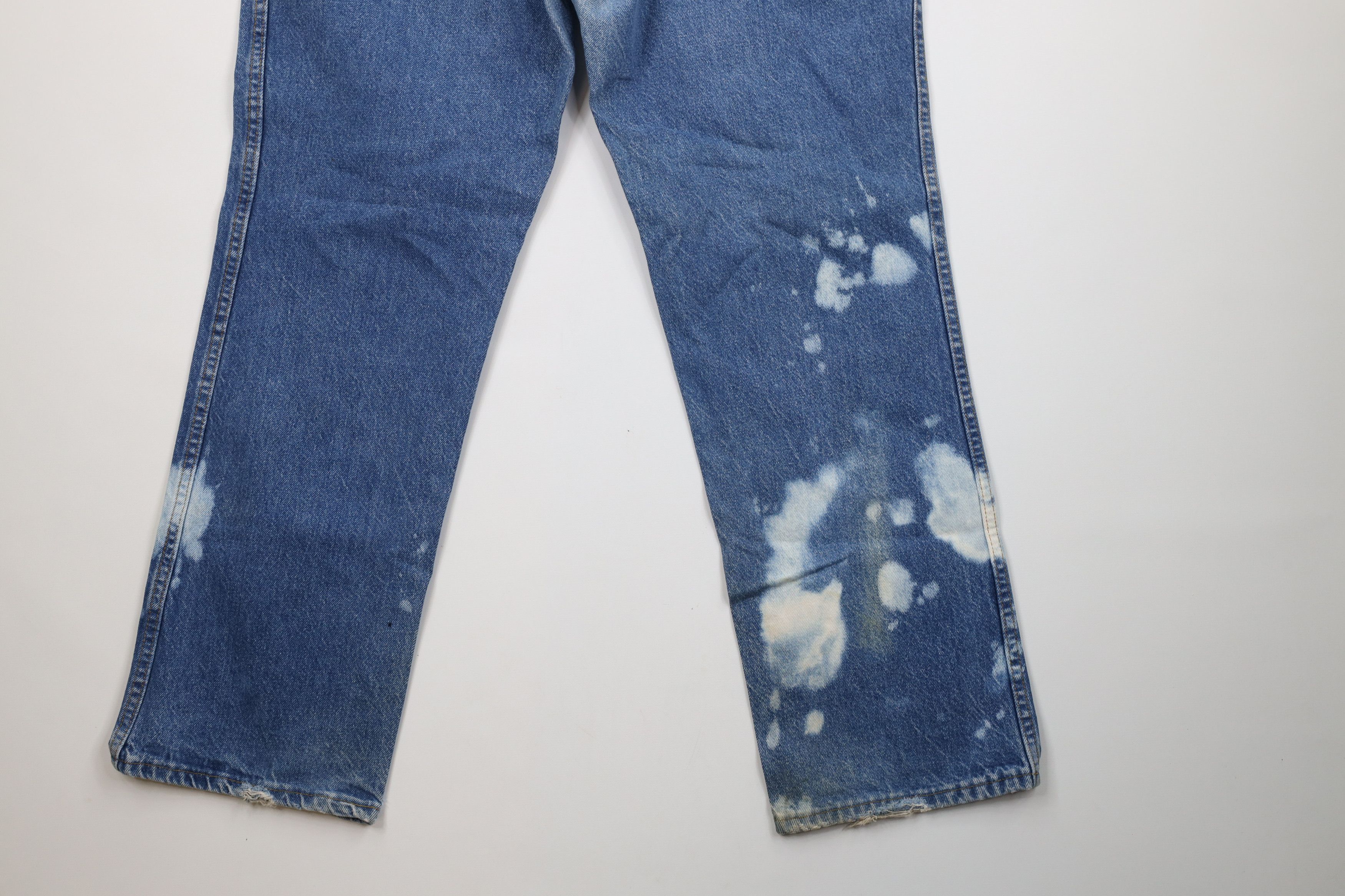 Vintage Vintage 90s Streetwear Flared Wide Leg Denim Jeans Blue USA Size US 38 / EU 54 - 12 Thumbnail