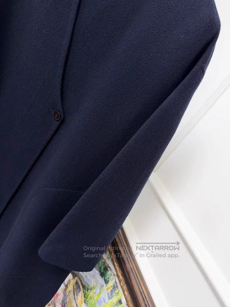 Hermes Hermes Navy Blue Cashmere Mid-length Coat Size XS / US 0-2 / IT 36-38 - 5 Thumbnail