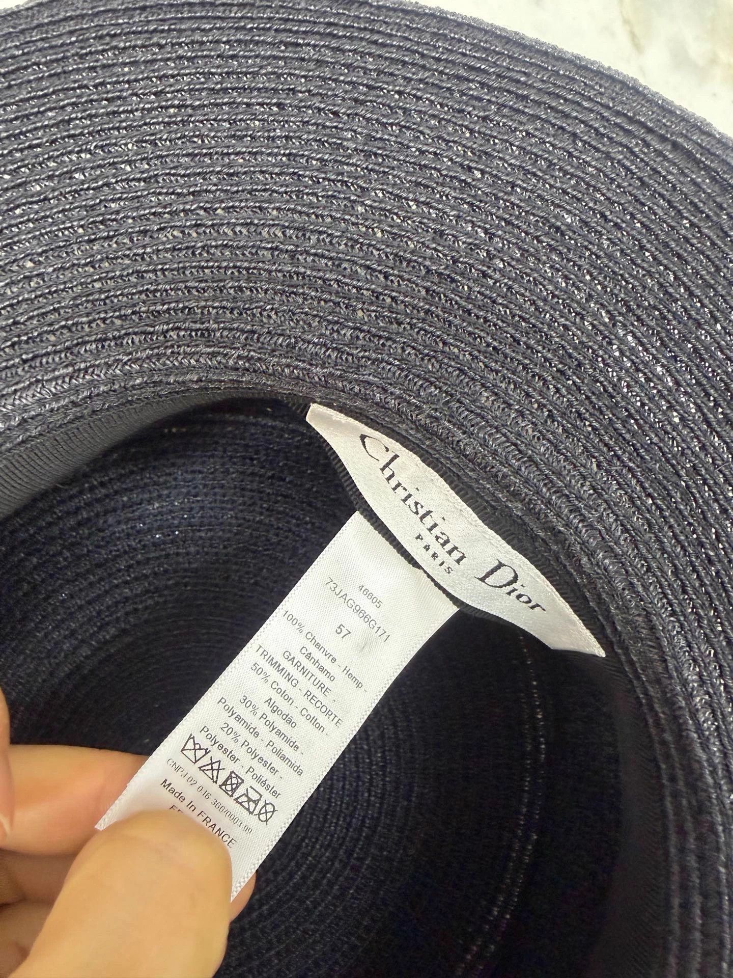 Dior Dior Woven Logo Straw Hat 99 New 57 High Retail Size ONE SIZE - 5 Thumbnail