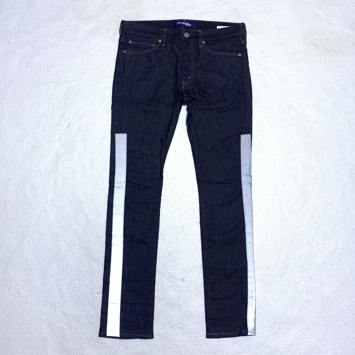 Comme des Garcons × Junya Watanabe Junya Watanabe CDG Men Reflective Denim Pants 👖 Size US 32 / EU 48 - 1 Thumbnail