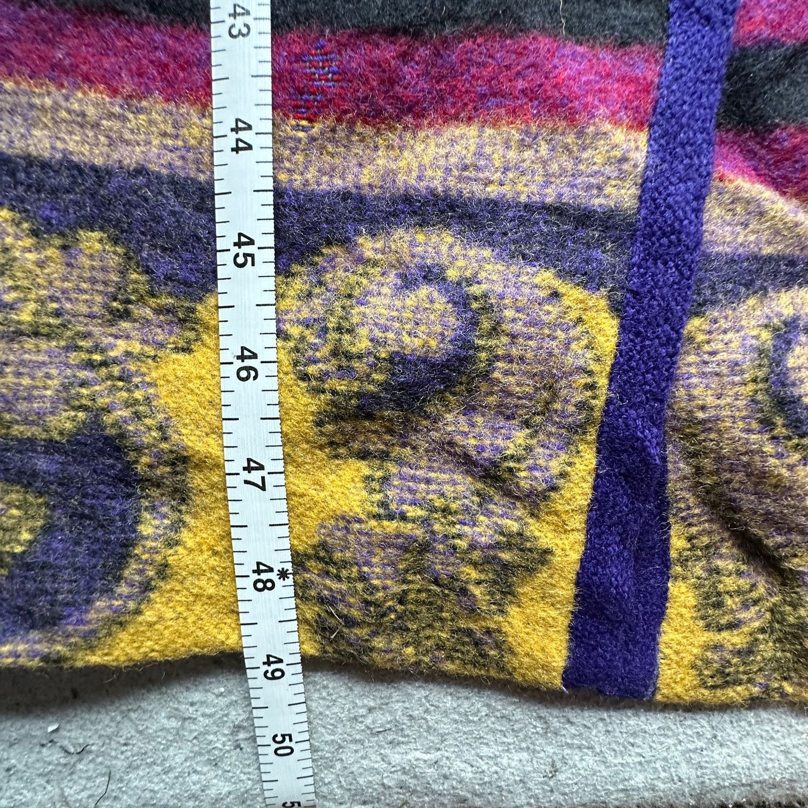Other VTG Gallery Wool Pea Coat Women Medium Psychedelic Bohemian Size M / US 6-8 / IT 42-44 - 5 Thumbnail