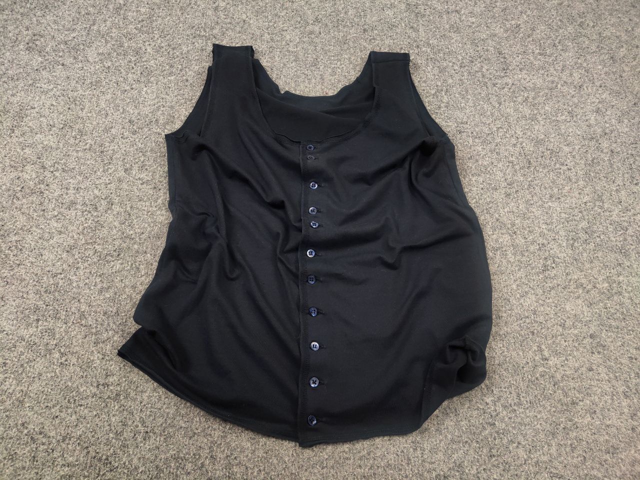 Dolce & Gabbana Vintage 90's Dolce & Gabbana Intimo Tank Tops button Blue Size M / US 6-8 / IT 42-44 - 2 Thumbnail