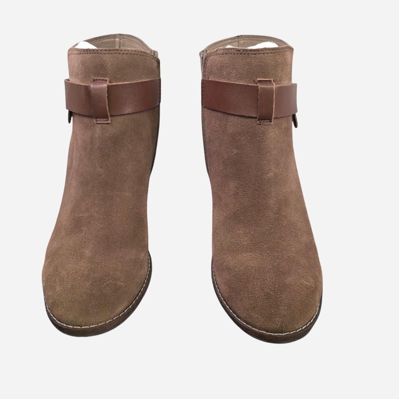 Dolce Vita Ankle Strap Detail Side Zipper Ankle Booties Brown Size US 6.5 / IT 36.5 - 3 Thumbnail