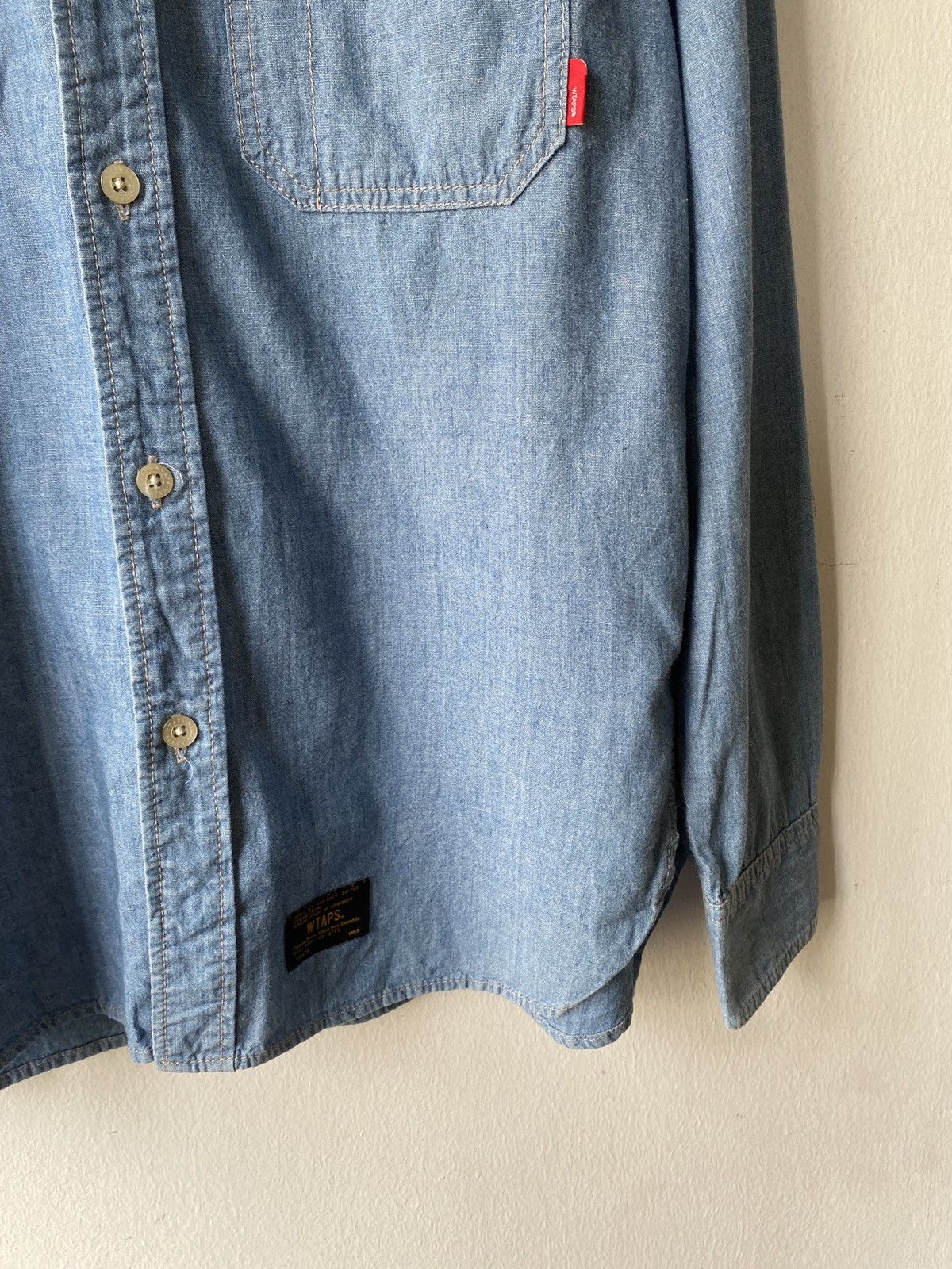 Japanese Brand × Wtaps 14AW WTAPS Japan Double Pocket Button Up Shirt Size US M / EU 48-50 / 2 - 7 Thumbnail