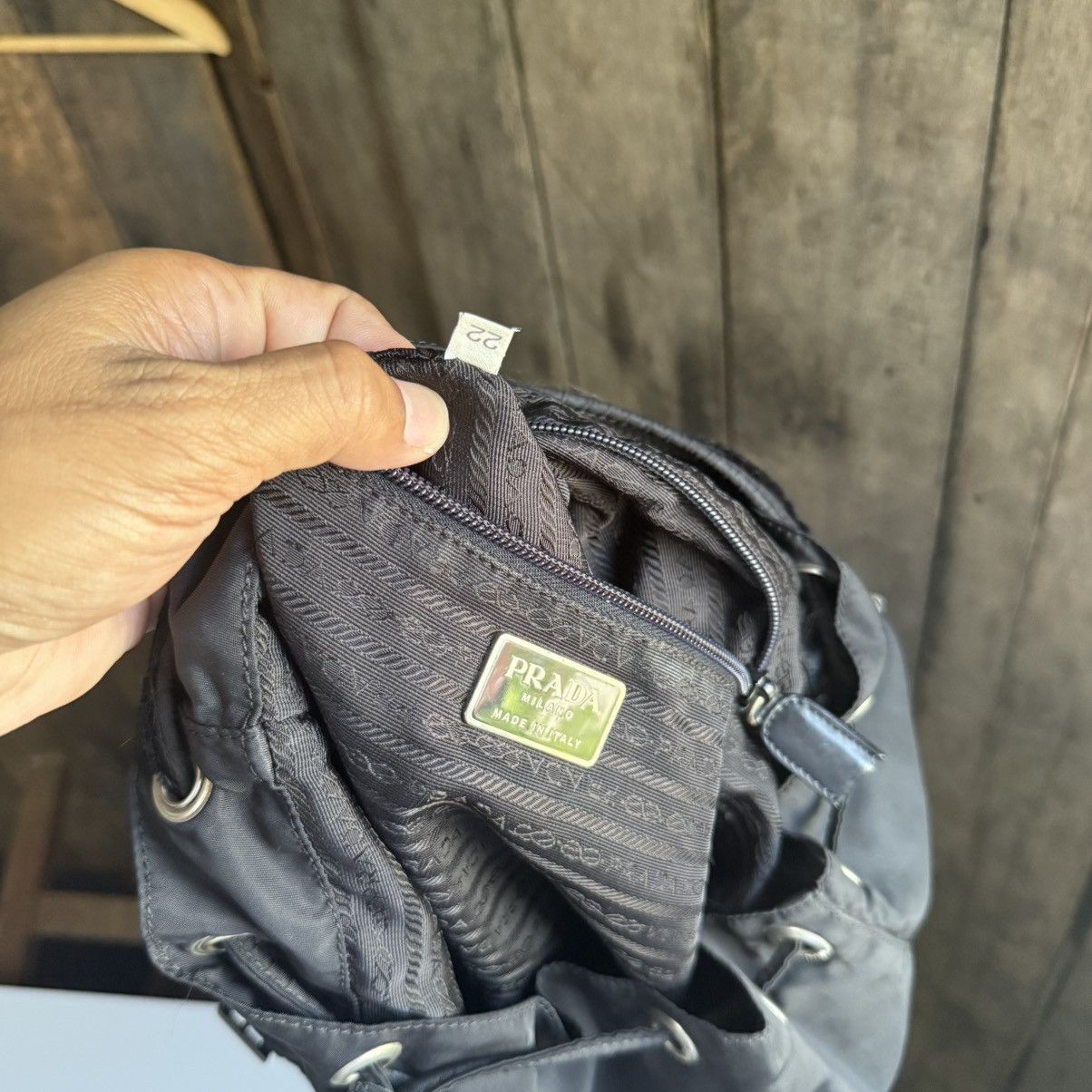 Prada Vintage Prada Black Medium Backpack Size ONE SIZE - 8 Thumbnail