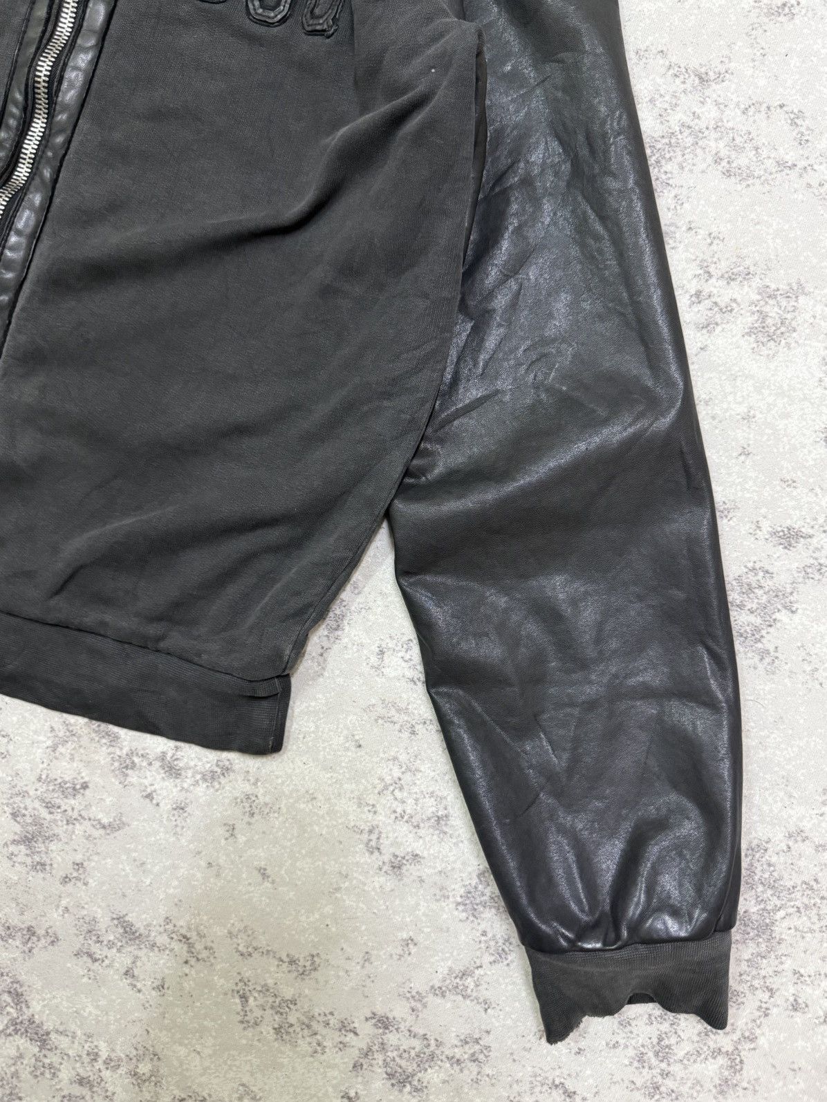 Dsquared2 Ds Quared 2 Horror Hcokey Sleeve Leather Bomber Jacket Size US M / EU 48-50 / 2 - 5 Thumbnail