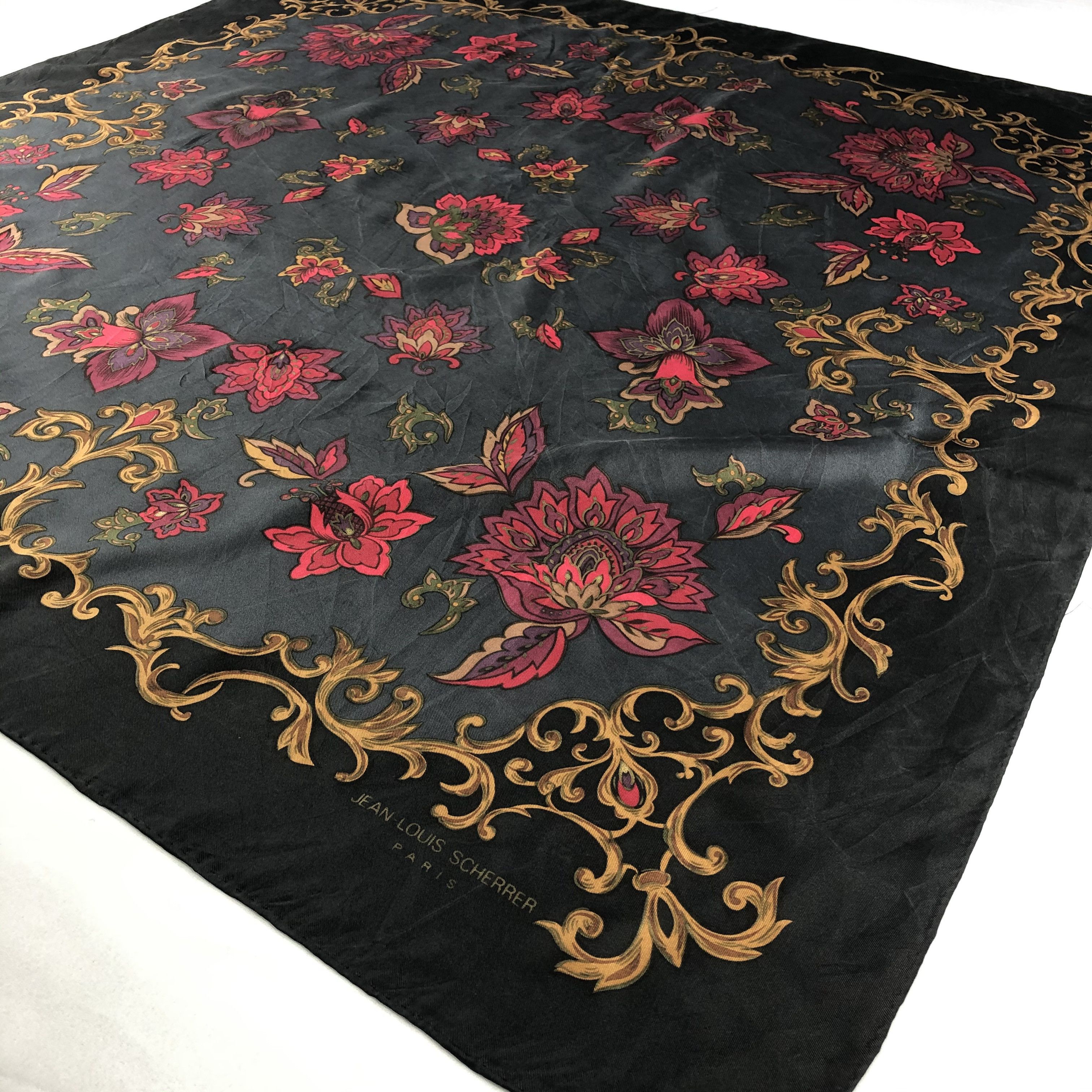 Jean-Louis Scherrer Vintage Jean Louis Scherrer Silk Scarf Size ONE SIZE - 3 Thumbnail