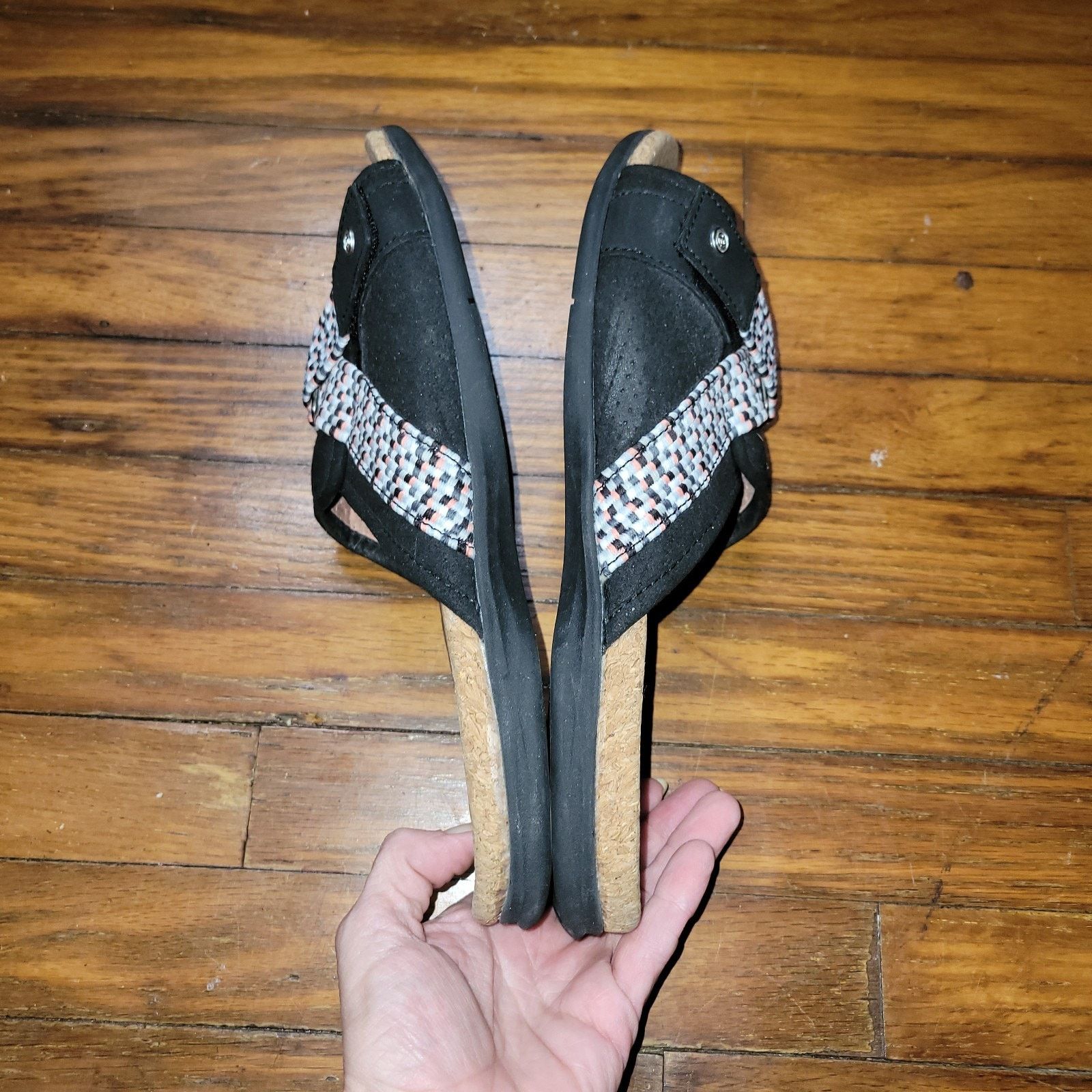 & Other Stories Spenco Slides Sandals Black Cork Insoles 11 Comfort Size US 11 / IT 41 - 9 Thumbnail