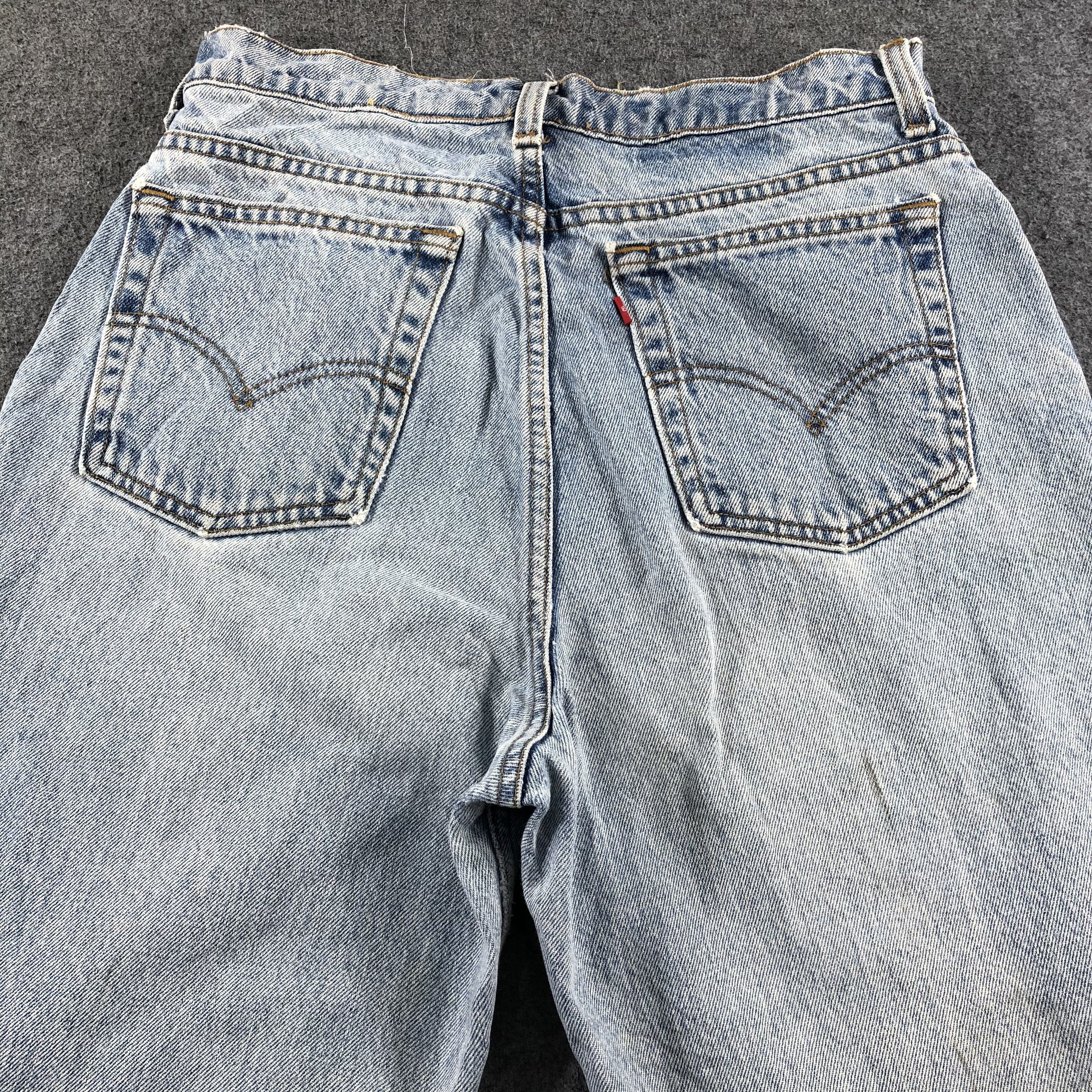 Levi's 90s Vintage Light Wash Levis 521 Jeans-J2672 Size US 30 / EU 46 - 4 Thumbnail
