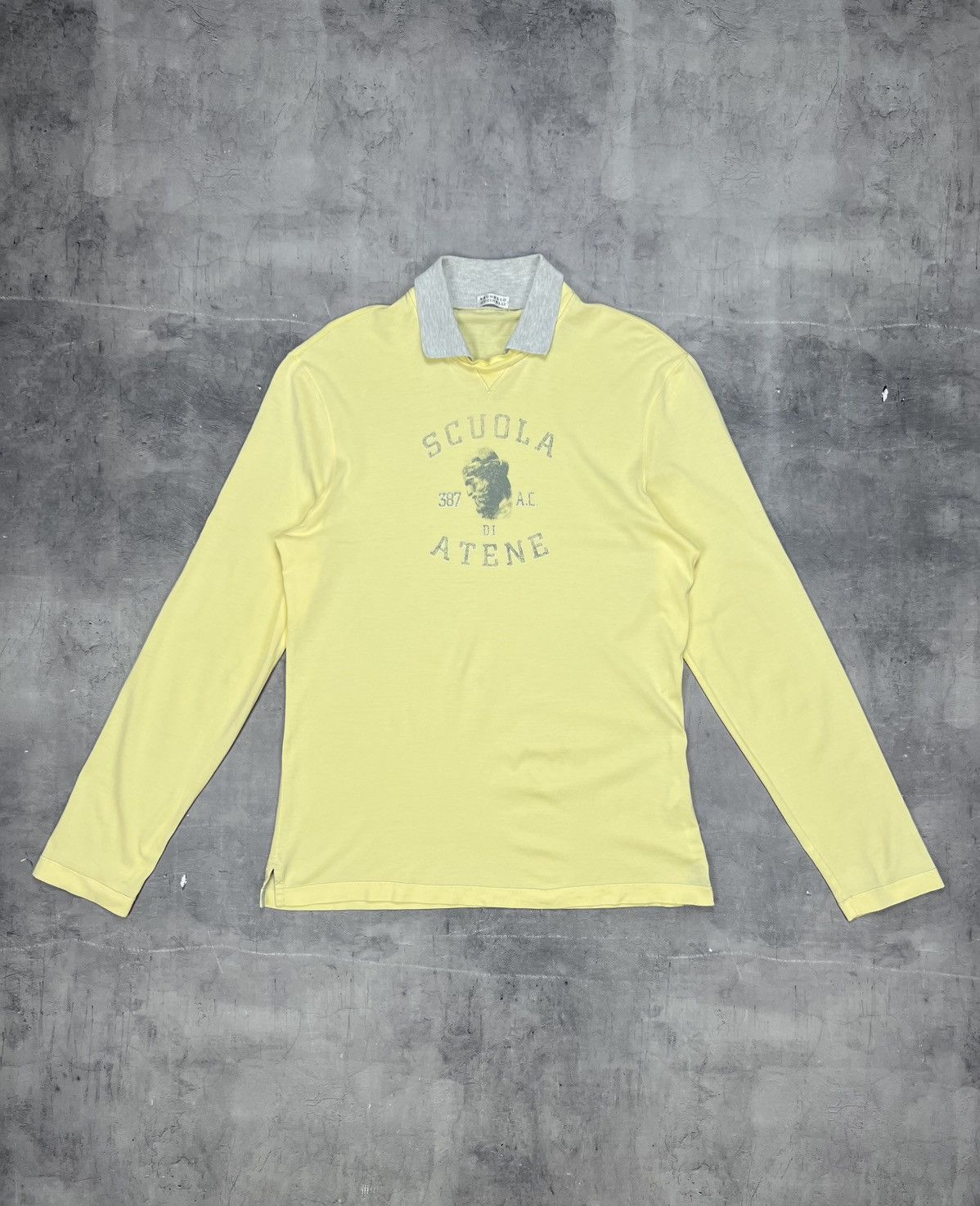 Brunello Cucinelli Brunello Cucinelli T-Shirt Long Sleeve SCUOLA ATENE size L Size US L / EU 52-54 / 3 - 1 Thumbnail