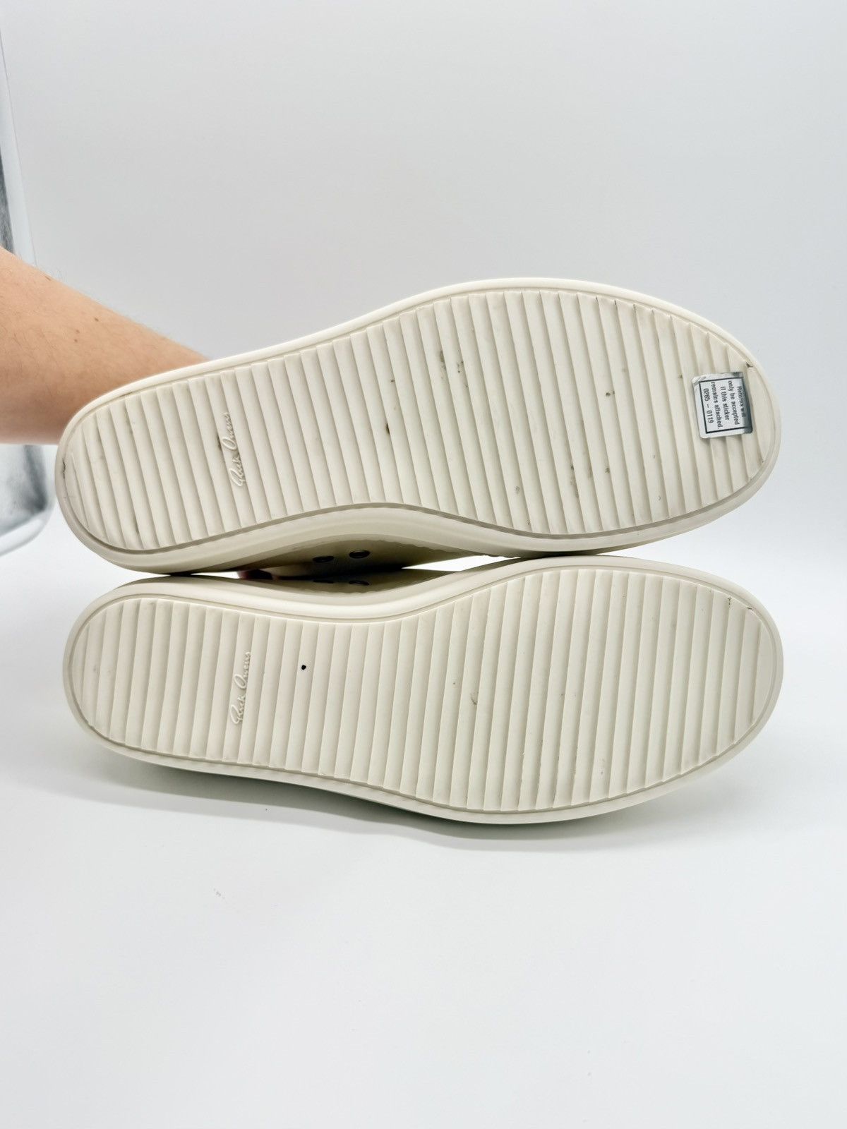 Rick Owens Size 11 - Rick Owens Jumbo Lace Low White Mainline Size US 11 / EU 44 - 6 Thumbnail