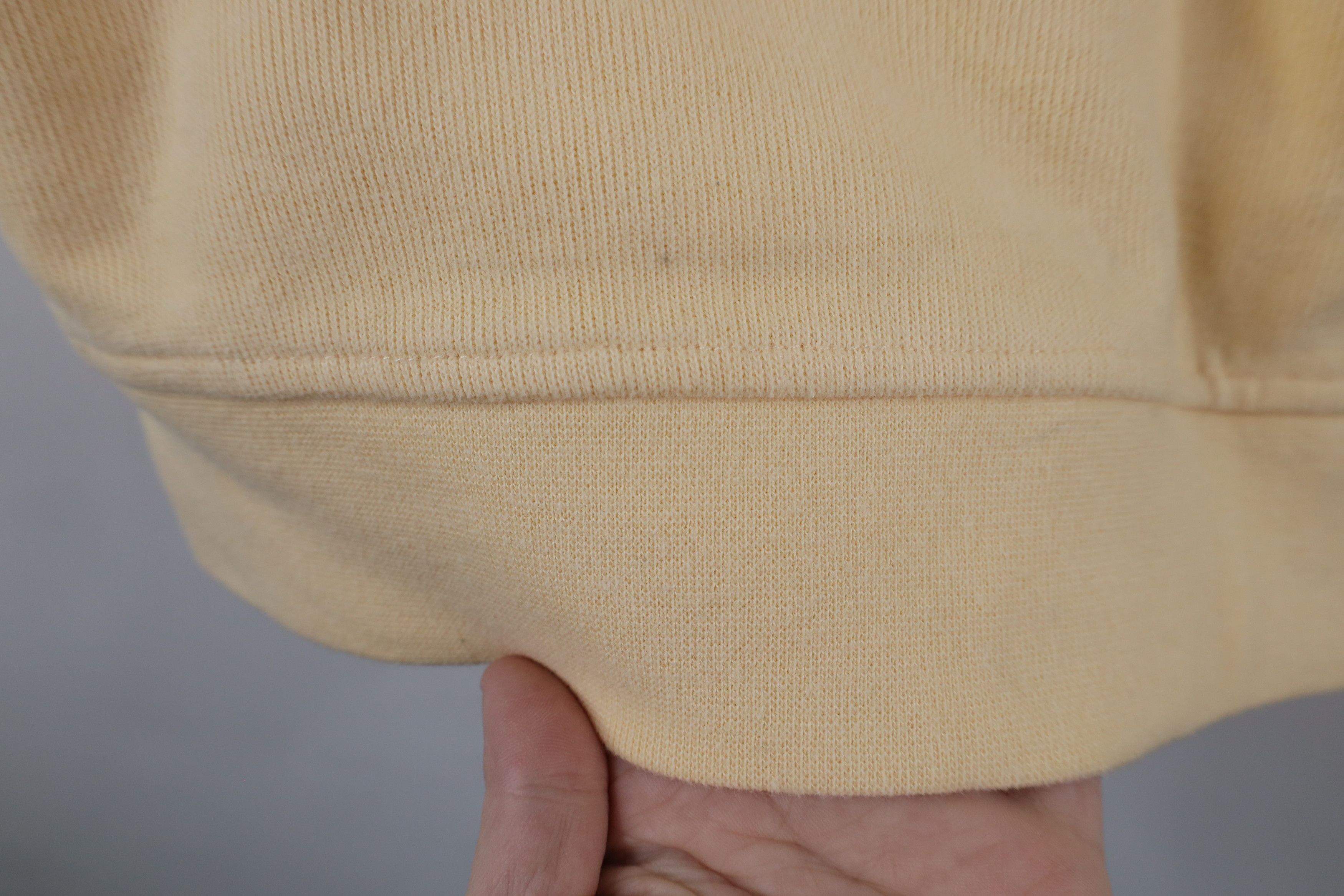 Orvis Vintage 90s Orvis Blank Cotton Knit Sweater Vest Yellow Size US XXL / EU 58 / 5 - 6 Thumbnail