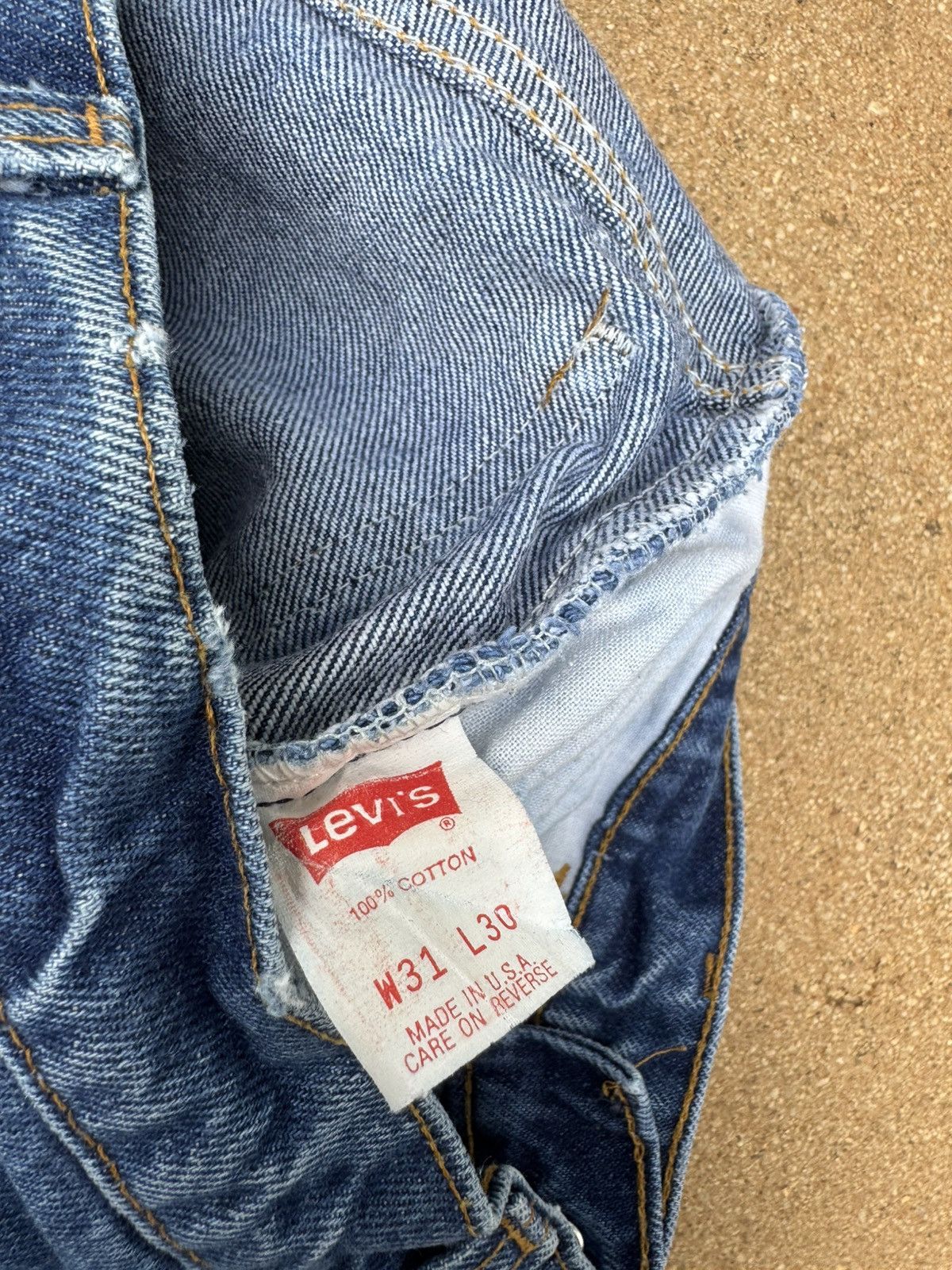Levi's Vtg 80’s Levi’s 684 Orange Tab Bellbottom Flare Jeans 29x29 Size US 29 - 6 Thumbnail