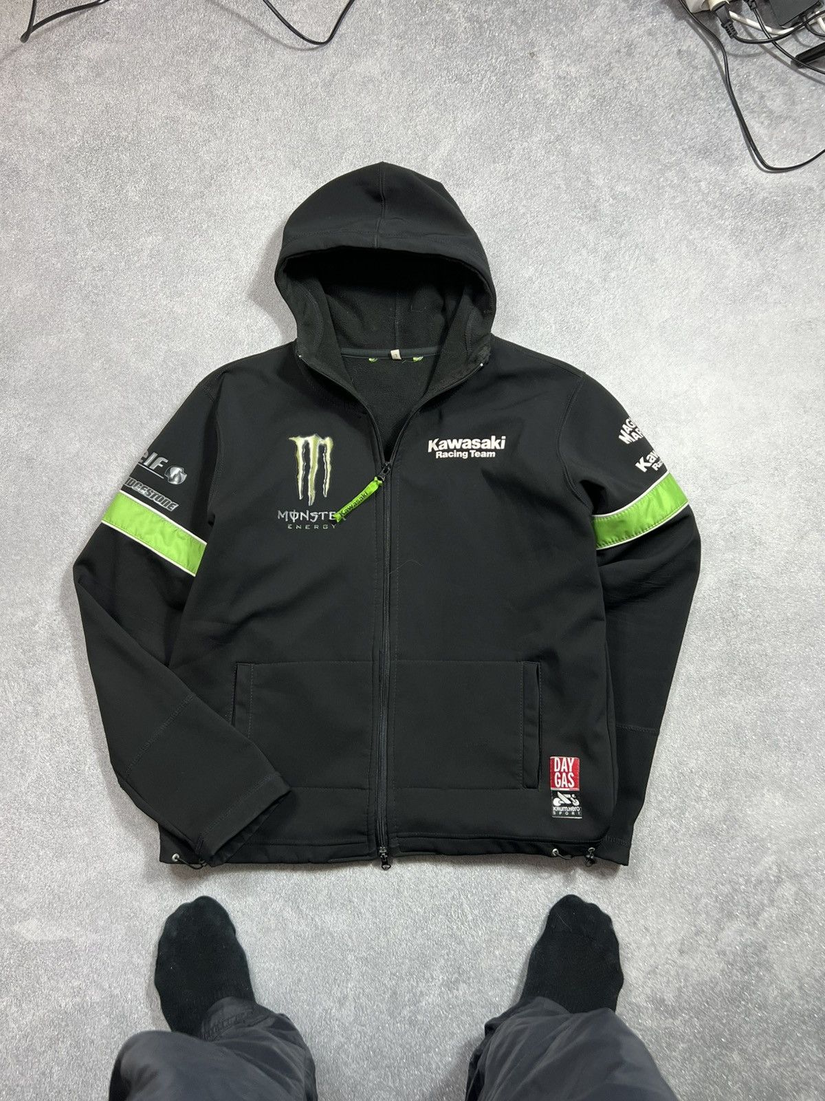 Other Vintage 90's Kawasaki Racing Team Logo Zip Up Jacket Size US M / EU 48-50 / 2 - 1 Thumbnail