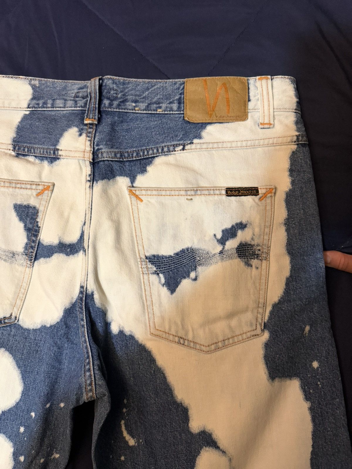 Nudie Jeans Nudie Jeans, Blue Steady Eddie II Jeans Tie Dye Size US 36 / EU 52 - 8 Thumbnail