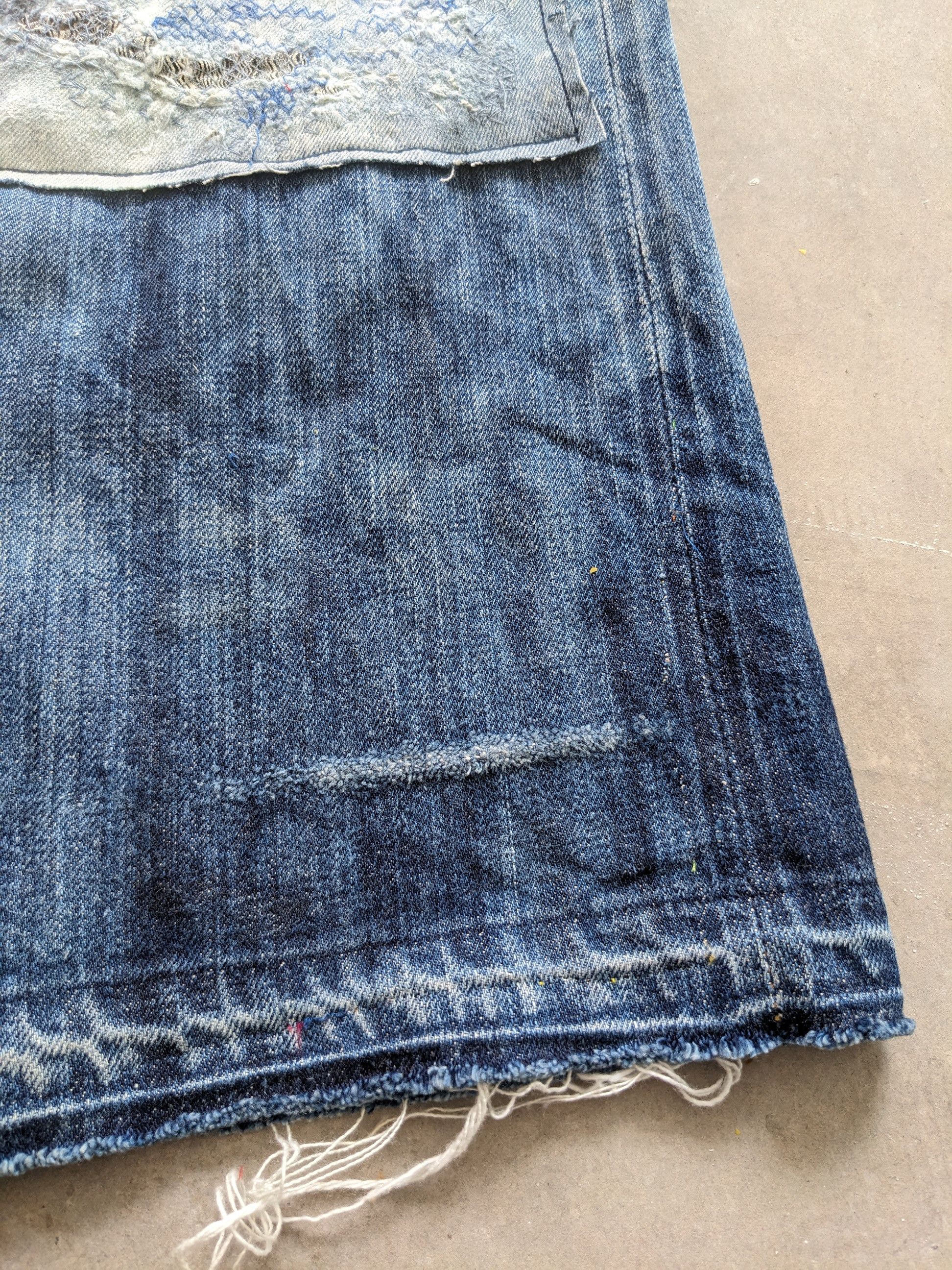 Kapital BEST OFFER 💥 Vintage Kapital Boro Jeans Selvedge Size 29 Size US 29 - 8 Thumbnail