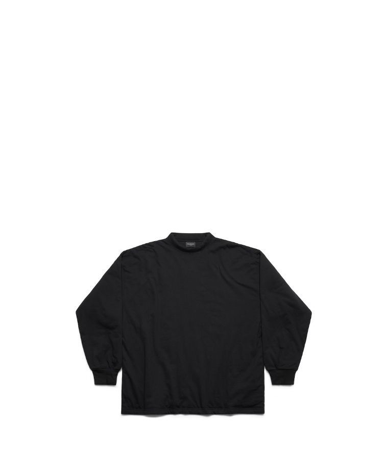Balenciaga oc11z0225 Padded Long Sleeve T-Shirt in Black Size US XL / EU 56 / 4 - 1 Preview