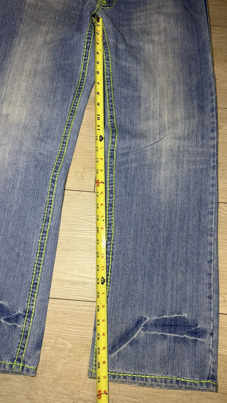 True Religion Y2K 2000s True Religion Billy SuperT 38 x 30 Acid Wash Denim Size US 38 / EU 54 - 8 Thumbnail