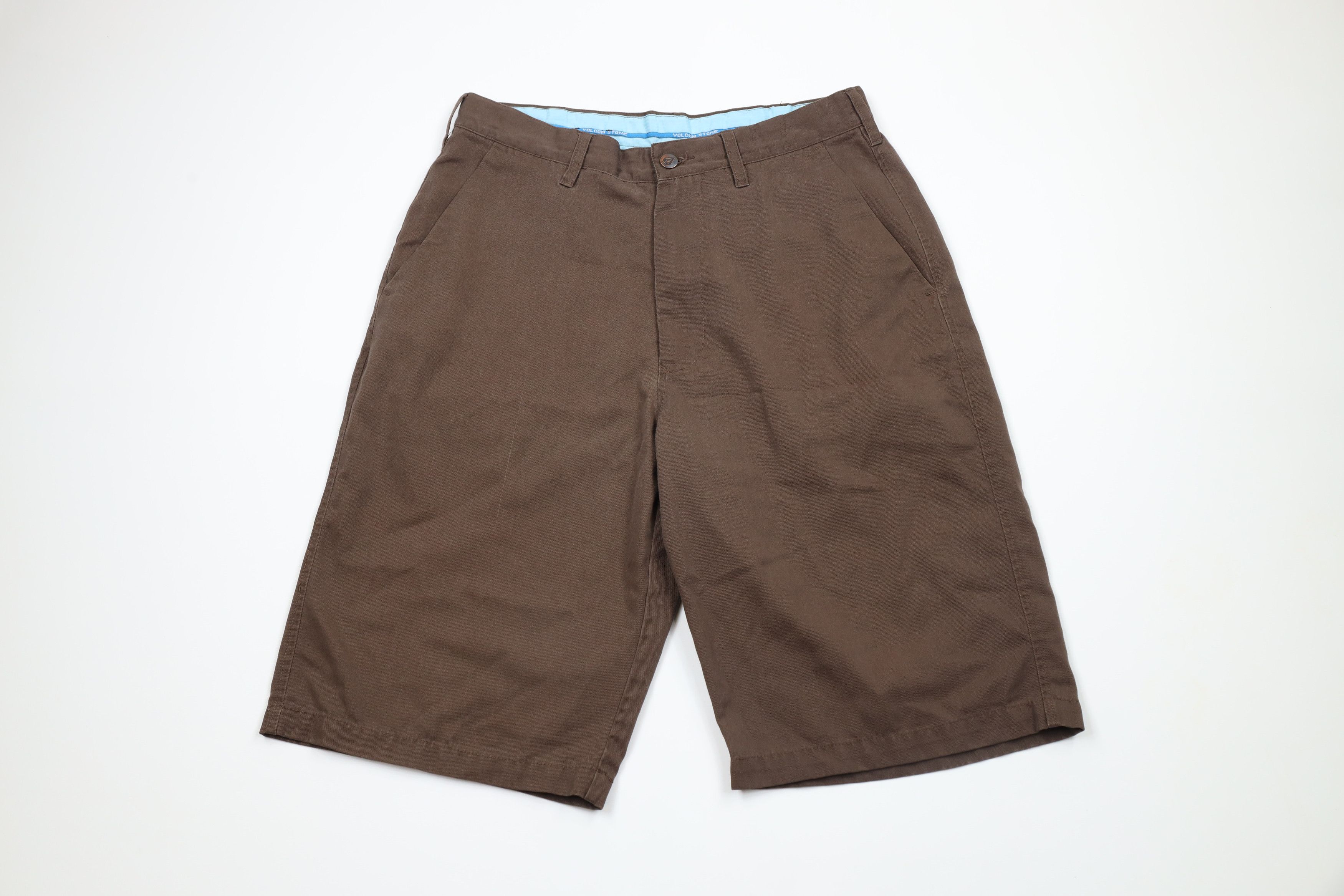 Vintage × Volcom Vintage Volcom Stone Out Baggy Surfing Chino Shorts Brown Size US 31 - 1 Thumbnail