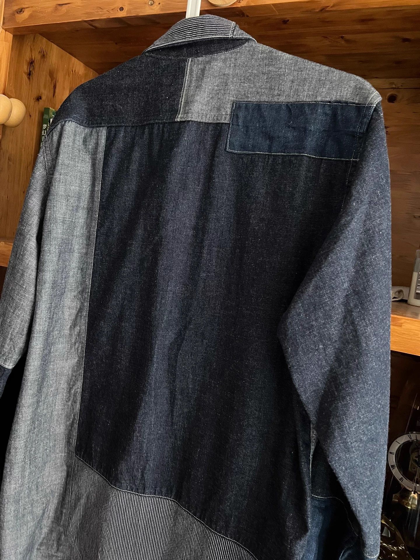 Nigel Cabourn Nigel Cabourn Indigo Paneled Work Shirt Size 50 Mint Size US M / EU 48-50 / 2 - 6 Thumbnail