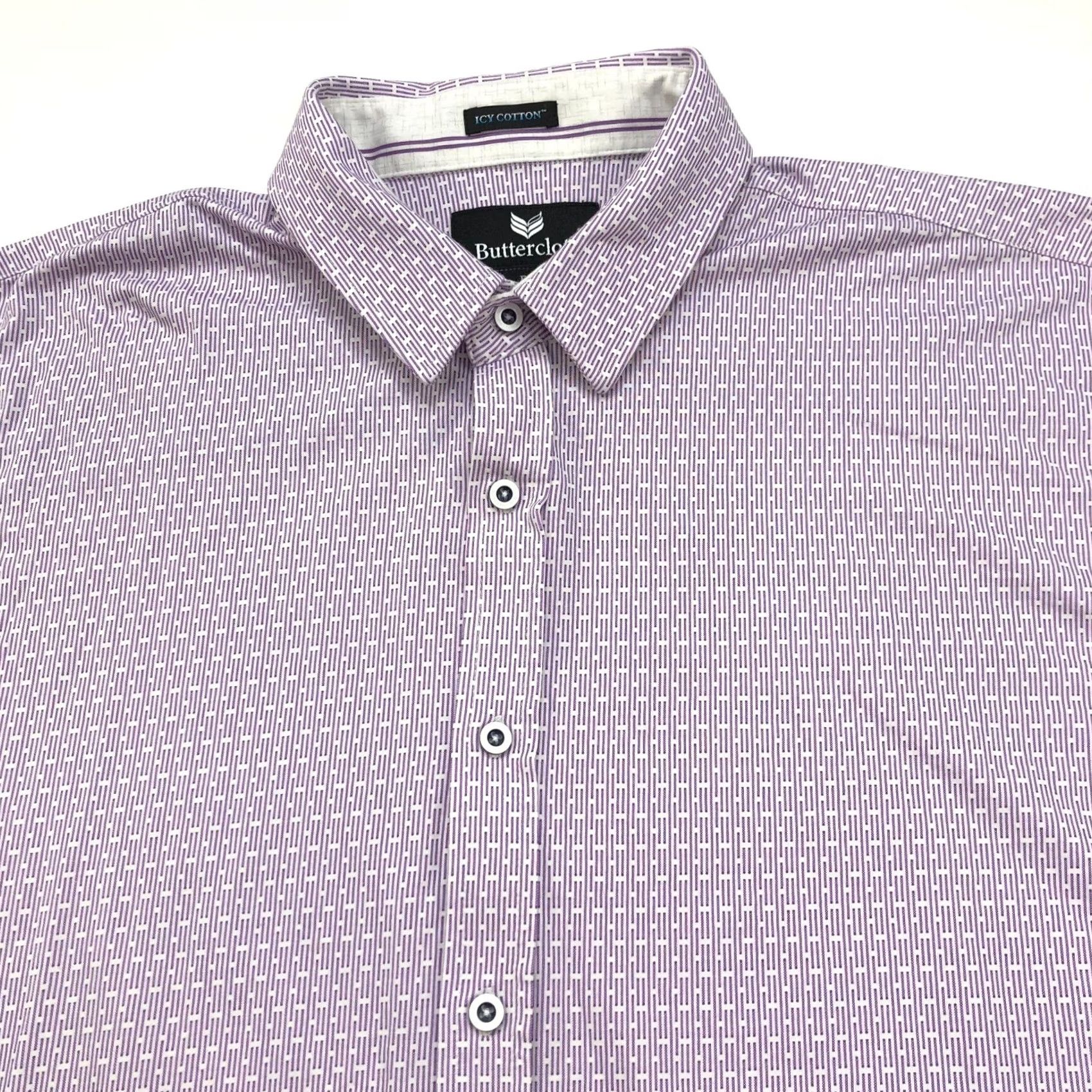 Vintage Buttercloth Icy Cotton XXL Button Long Sleeve All Over Print Casual Shirt Size US XXL / EU 58 / 5 - 2 Thumbnail