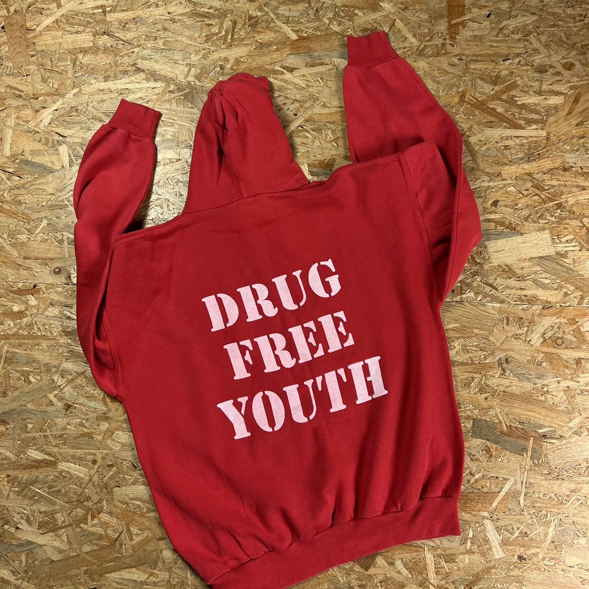Vintage DRUG FREE YOUTH THE ABUSET HOODIE SKATER VINTAGE Y2K 2000S Size US XL / EU 56 / 4 - 2 Thumbnail