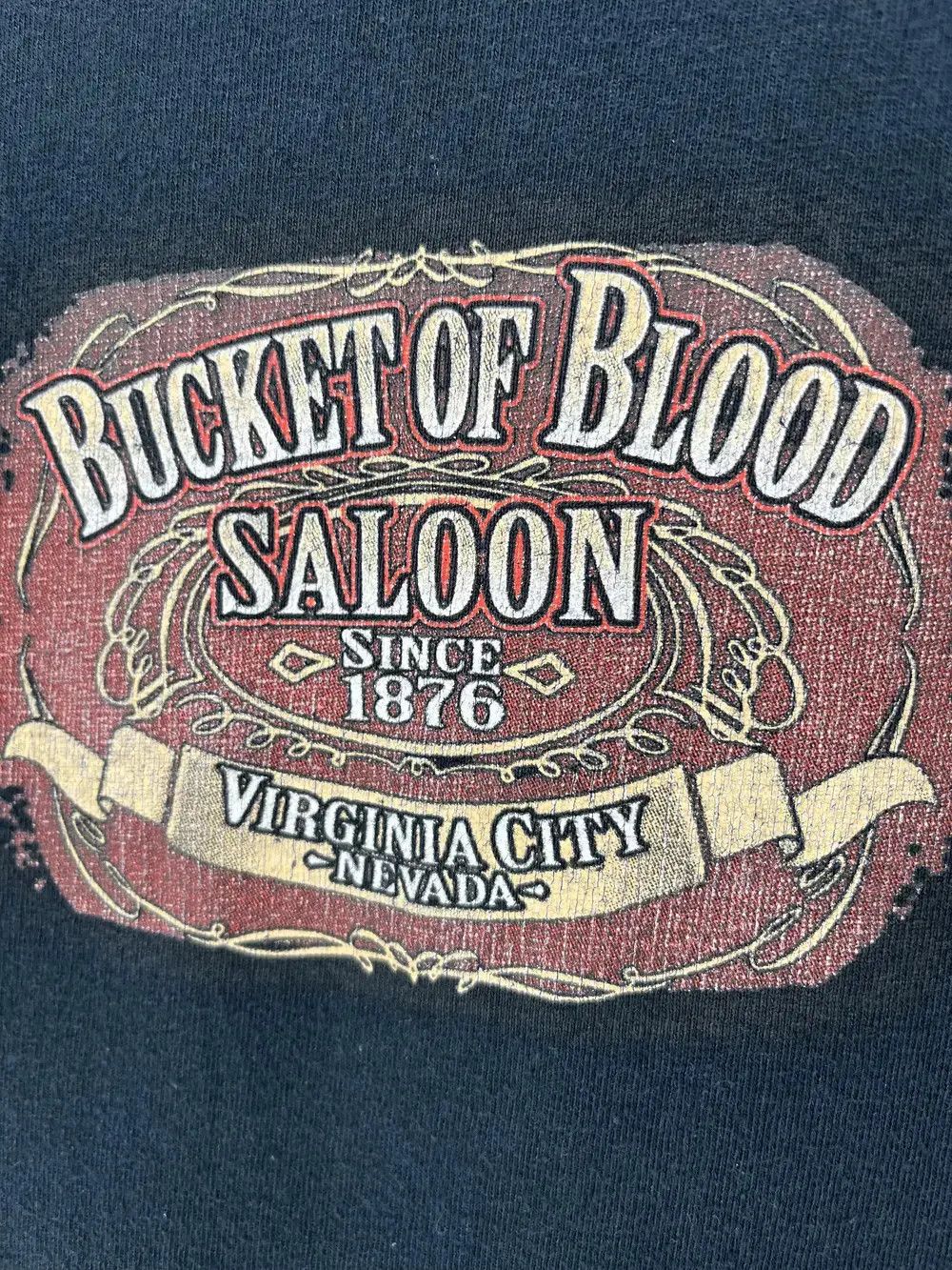 Band Tees Vintage Motorcycle Faded Bucket Of Blood Saloon M Nevada Size US M / EU 48-50 / 2 - 7 Thumbnail
