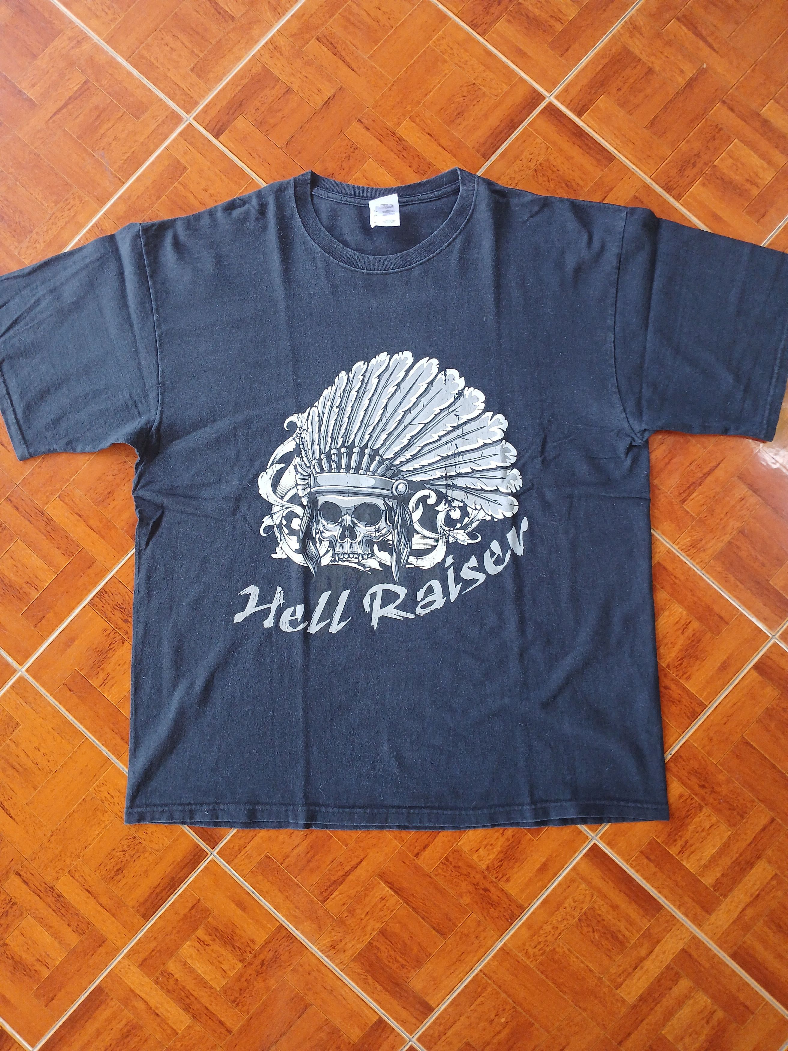 Fruit Of The Loom × Vintage Vintage Hell Raiser - Skull Tshirt Size US XL / EU 56 / 4 - 1 Thumbnail