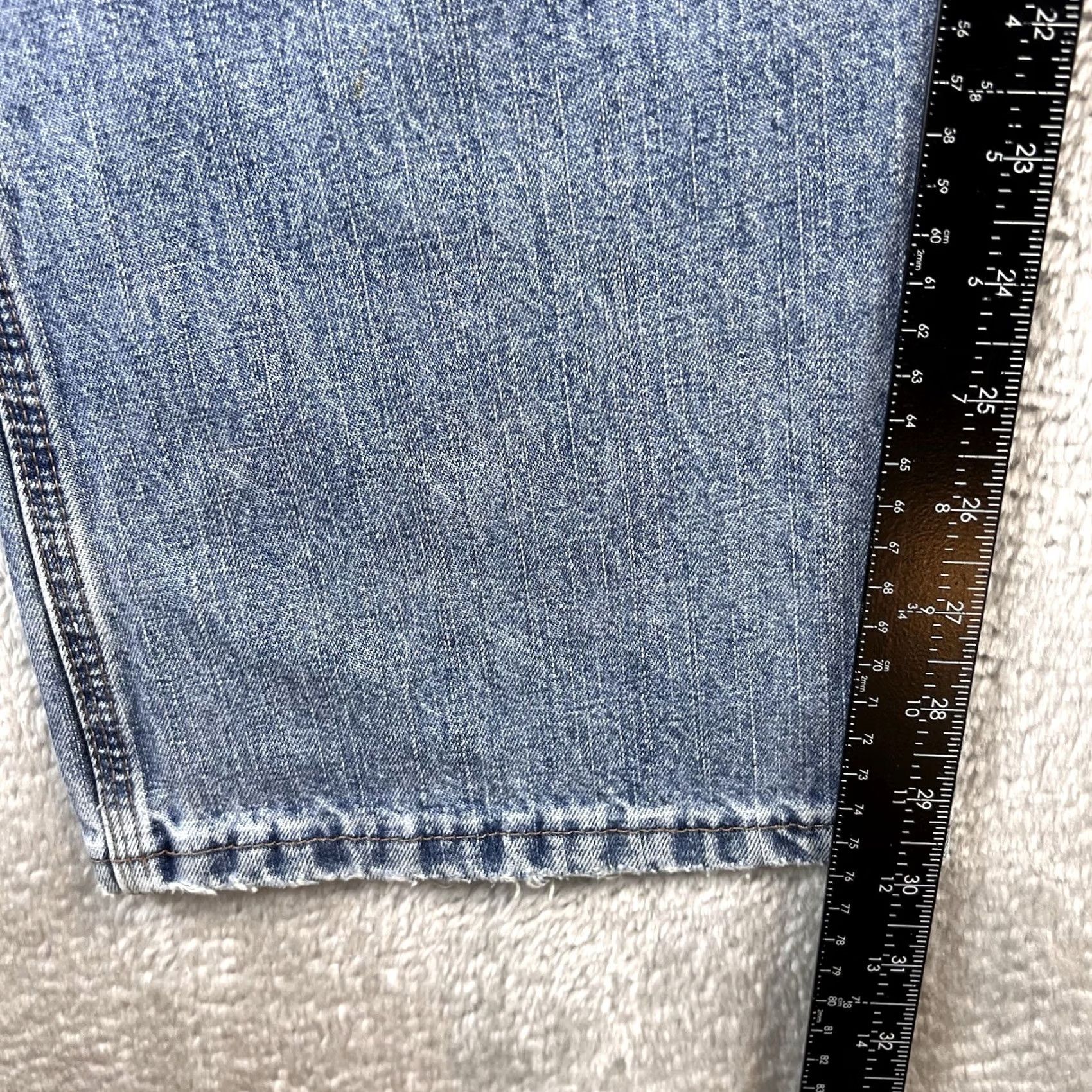 Wrangler VINTAGE Wrangler Carpenter Jeans Mens 34x30 Blue Faded Grunge Y2K Baggy Wide Leg Jeans Size US 34 / EU 50 - 4 Thumbnail