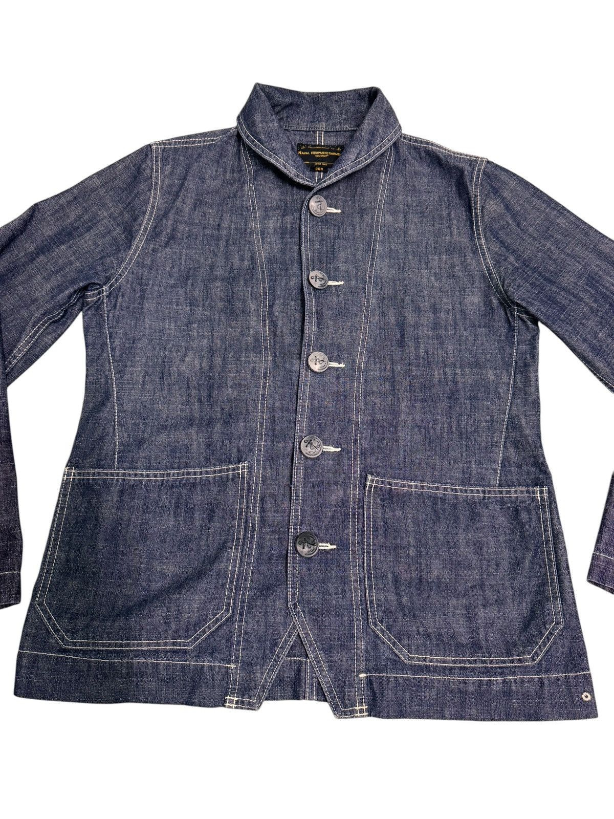 Japanese Brand Japanese Brand Usn Naval Houston Denim Jacket Size US S / EU 44-46 / 1 - 11 Thumbnail