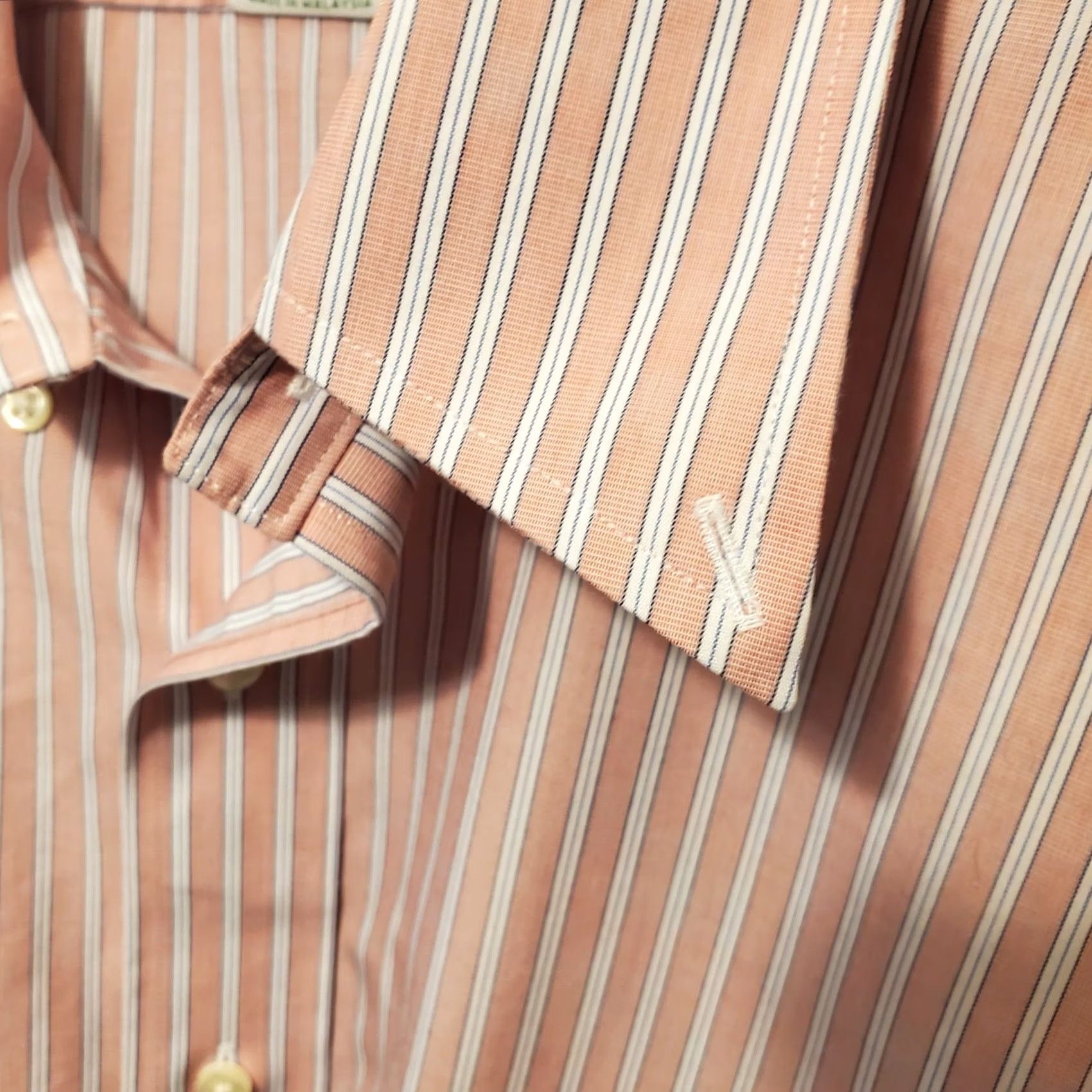 Brooks Brothers VINTAGE Brooks Brothers Original Polo Shirt Men Shirt Adult Regular Chest 46 in Pink Blue White Stripe Oxford Cotton Classic Preppy Shirt Mens Size US XL / EU 56 / 4 - 7 Thumbnail