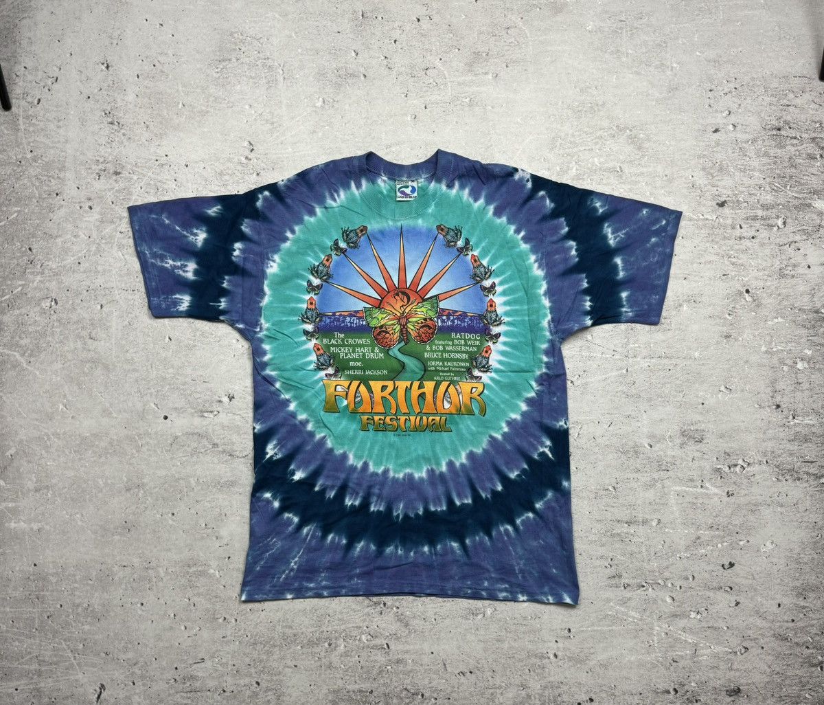 image of Band Tees x Grateful Dead Vintage 1997 Grateful Dead Furthur Liquid Blue Festival Tee (Size XL)