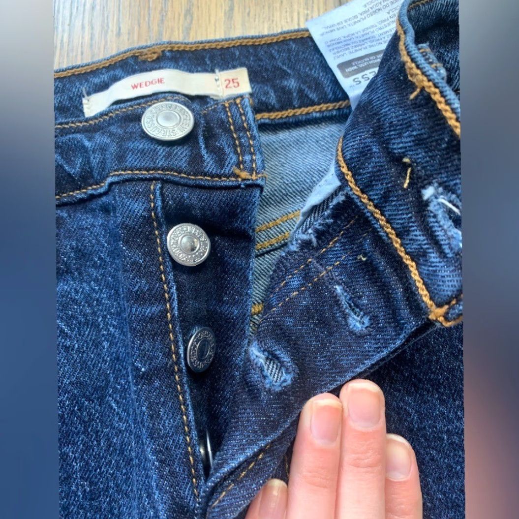 Levi's Levi's premium wedgie 25 Ankle Regular Women Blue Size 25 Size ONE SIZE - 5 Thumbnail