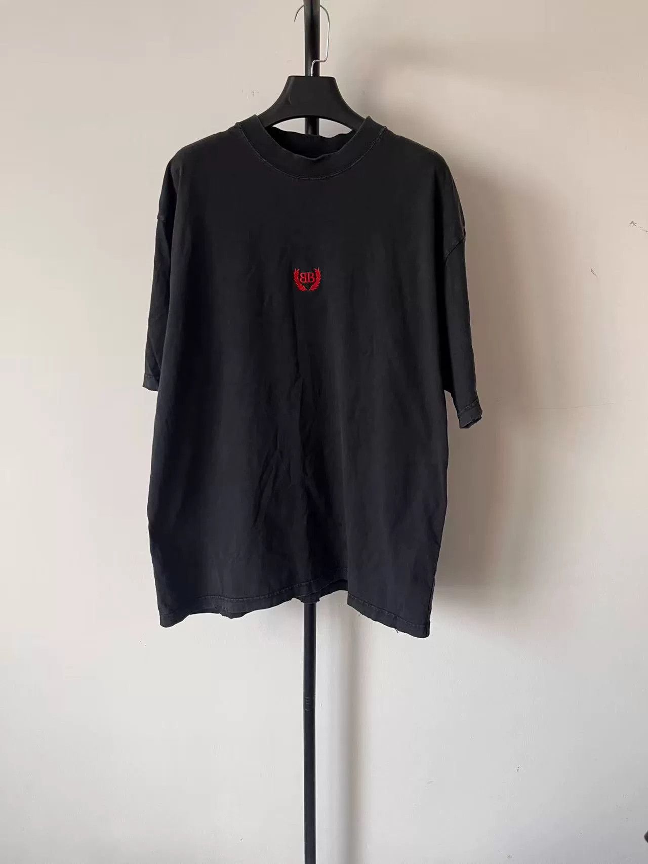 Balenciaga Balenciaga Black Short Sleeve Knit T-Shirt Size US M / EU 48-50 / 2 - 1 Thumbnail