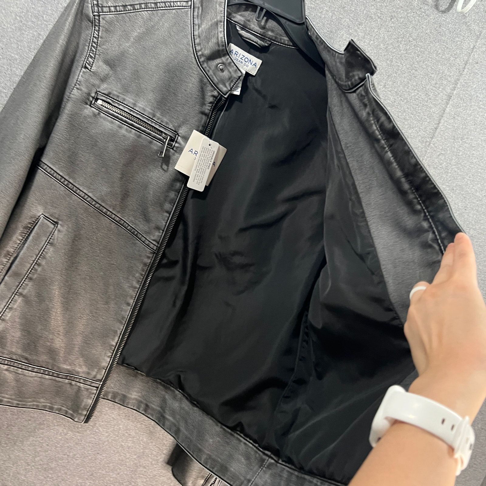 Other Arizona Womens Faux Leather Lightweight Motorcycle Size M / US 6-8 / IT 42-44 - 6 Thumbnail