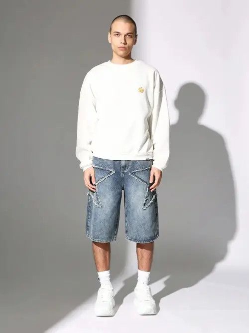 Hypebeast × Jean Pants Vintage Retro 90s jeans jorts shorts Size US 30 / EU 46 - 4 Thumbnail
