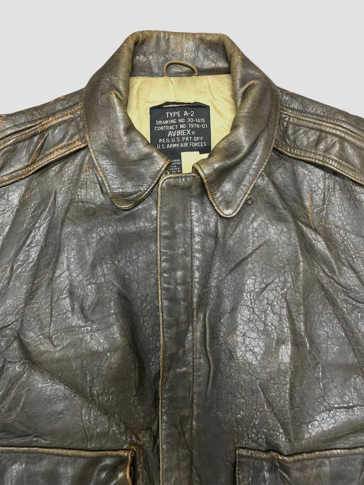 Avirex ‼️LASTDROP‼️Vintage Avirex A2 Military Cowhide Leather Jacket Size US M / EU 48-50 / 2 - 8 Thumbnail