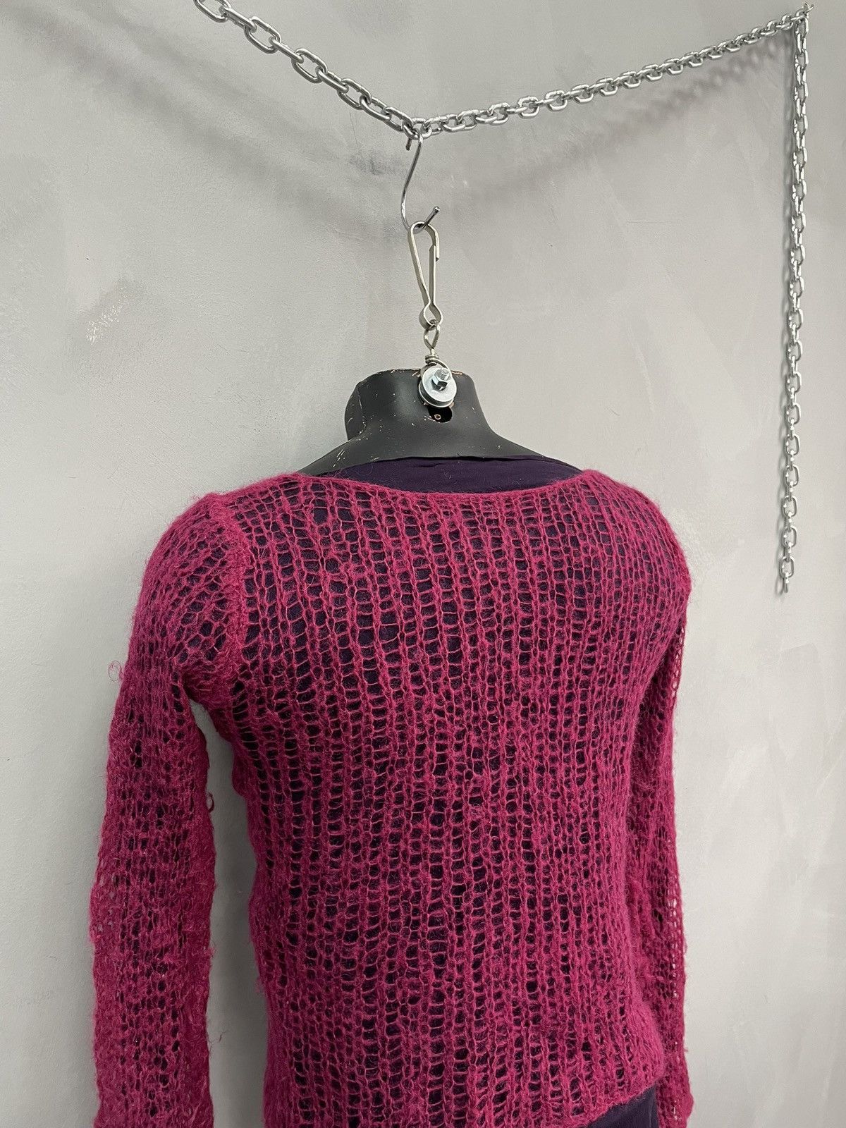 Diesel Mohair mesh sweater y2k diesel JPG style retro style Size S / US 4 / IT 40 - 9 Thumbnail