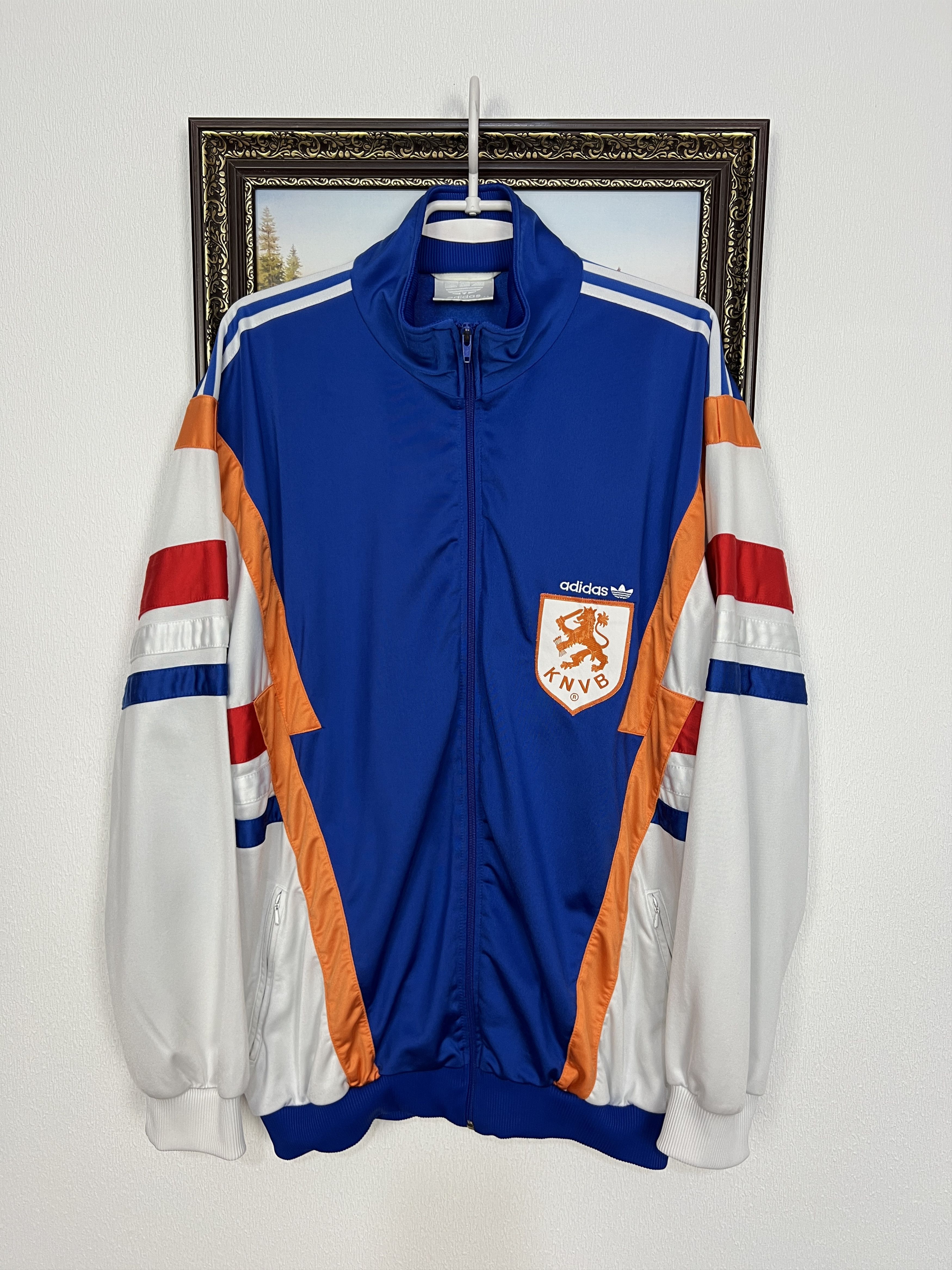 Adidas Vintage 90's Netherland Football Jacket Holland Track Top Size US XL / EU 56 / 4 - 1 Thumbnail
