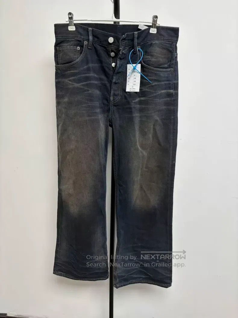 Acne Studios Acne Studios Mid-Rise Cat-Eye Loose Wide Leg Zip-Up Denim Size 30" / US 8 / IT 44 - 1 Thumbnail