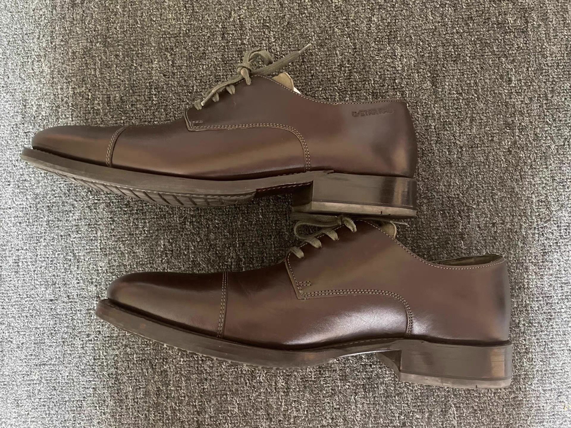 G-Star G-Star Raw brown derby leather shoes Q4 Size US 10 / EU 43 - 5 Thumbnail