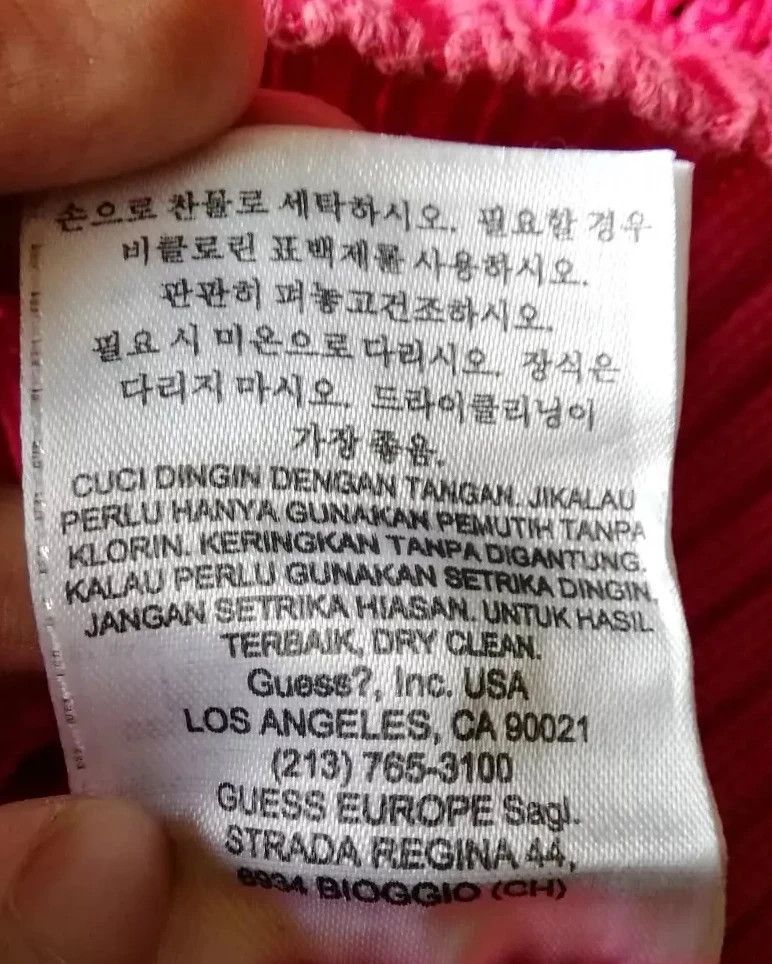 Guess Y2K Guess Fuschia Open Knit Sweater Barbiecore Woman Size XS / US 0-2 / IT 36-38 - 5 Thumbnail