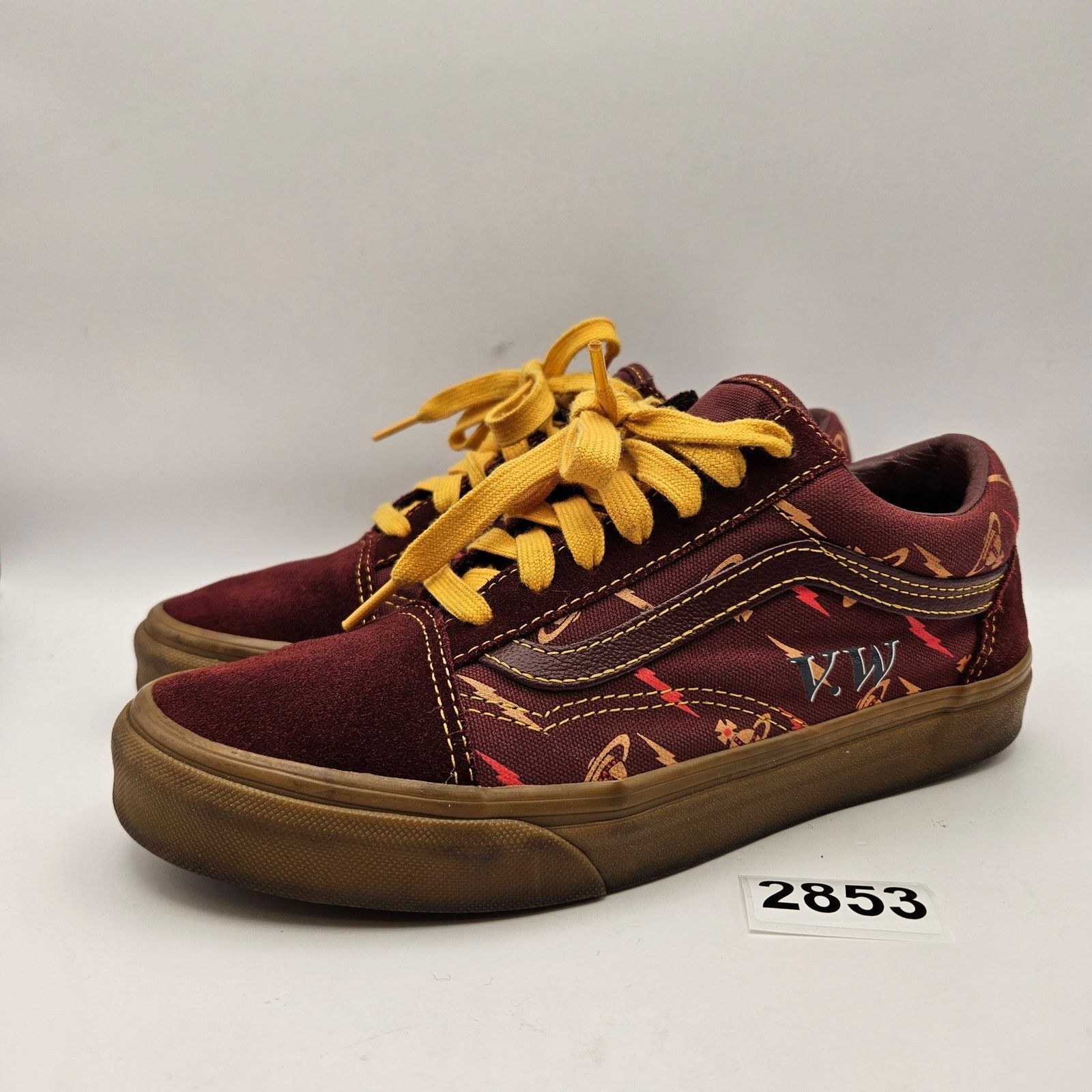 Vans VANS x VIVIENNE WESTWOOD WOMEN'S 7 OLD SKOOL MAROON LOW TOP Size US 7 / IT 37 - 1 Thumbnail