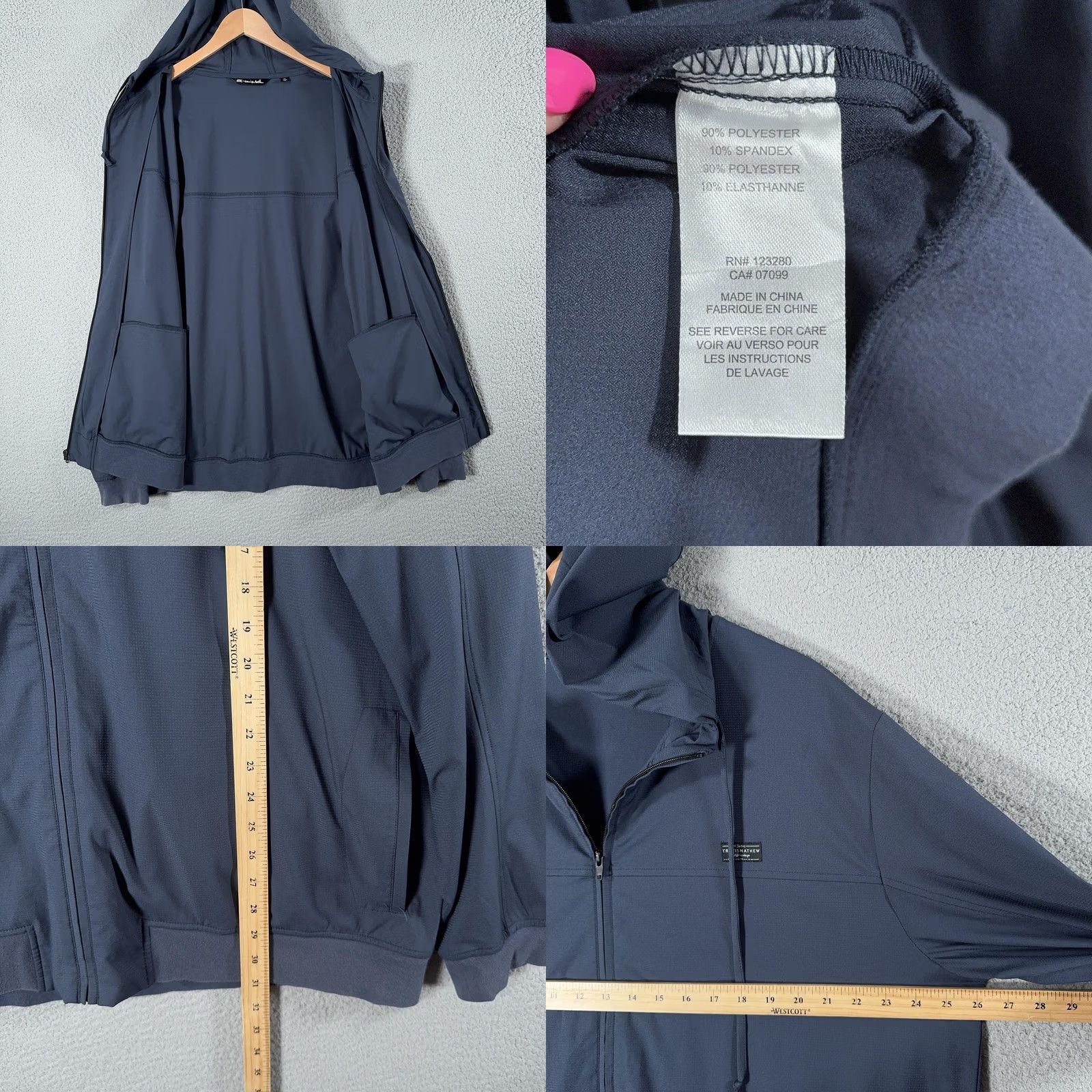 TravisMathew Travis Mathew Wanderlust Hoodie Jacket Mens 2XL Golf Softshell Full Zip FLAWED Size US XXL / EU 58 / 5 - 8 Thumbnail