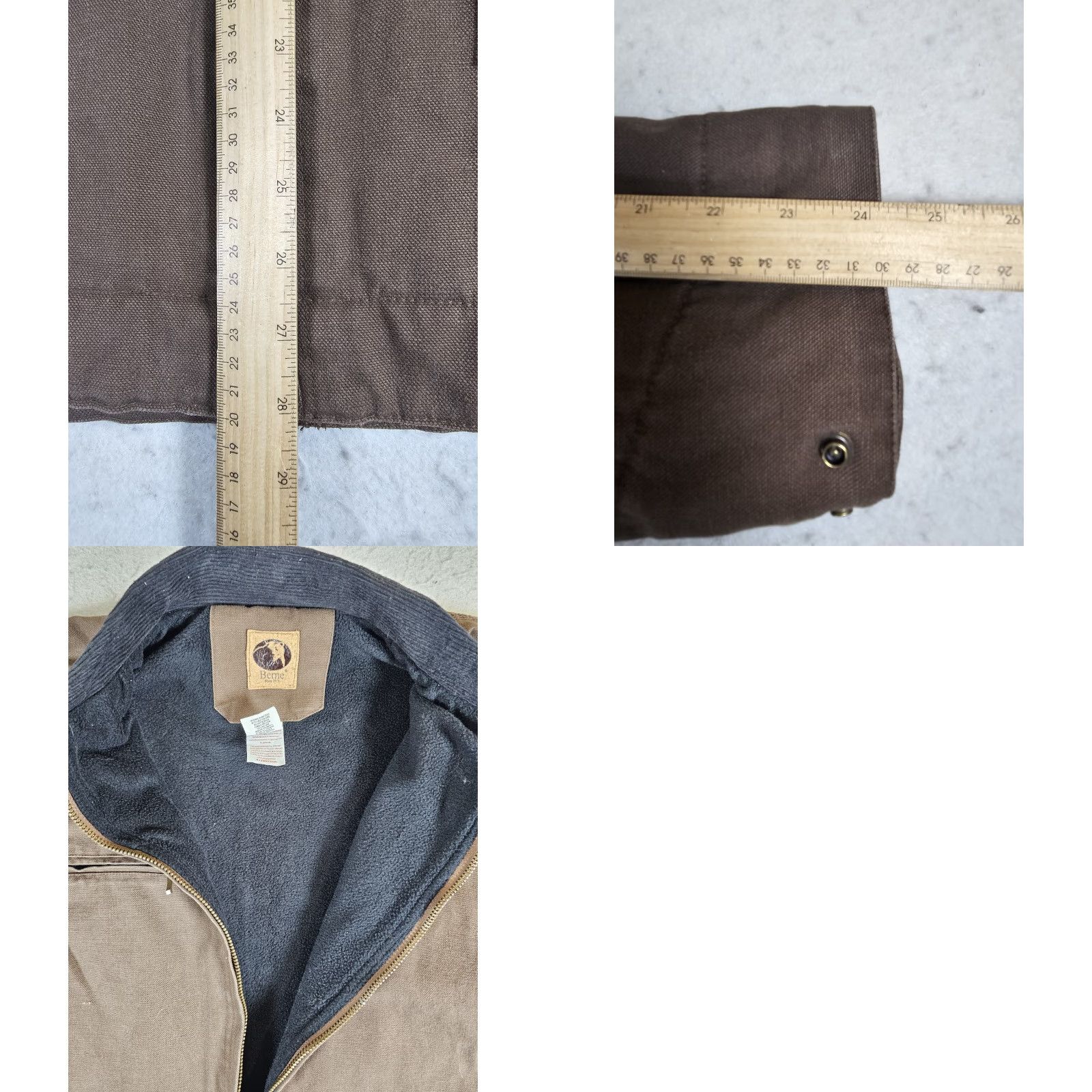 Vintage Berne Gasoline Workwear Chore Jacket Canvas Sherpa Lined Men XL Brown Jacket Size US XL / EU 56 / 4 - 9 Thumbnail