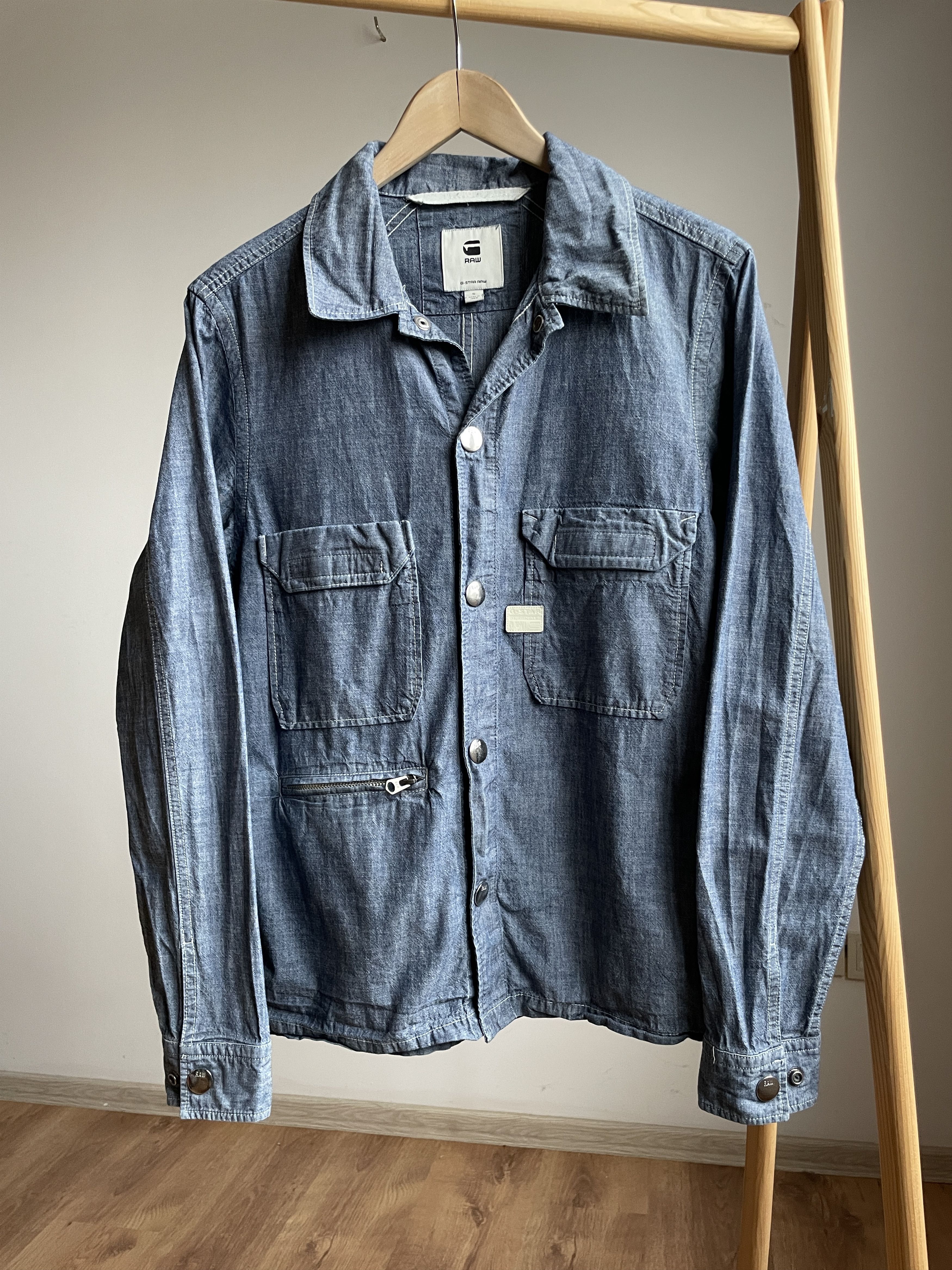 G-Star G-Star Raw XPO Utility Straight Chambray Shirt Size S Size US S / EU 44-46 / 1 - 1 Thumbnail