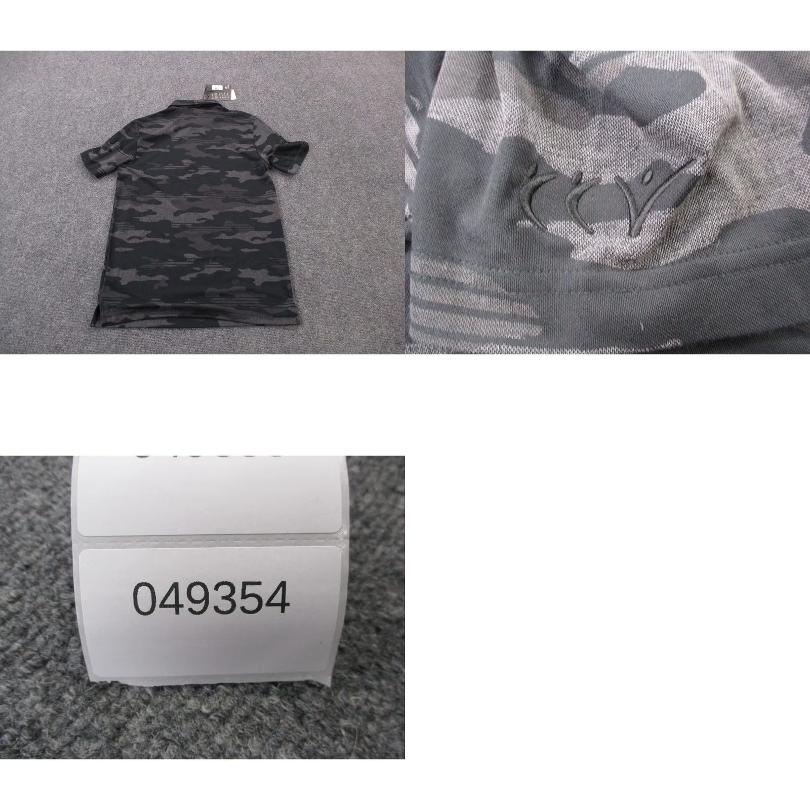 TravisMathew Travis Mathew Shirt Mens S Gray Camo Golf Polo Performance Sport Stretch NEW Size US S / EU 44-46 / 1 - 10 Thumbnail