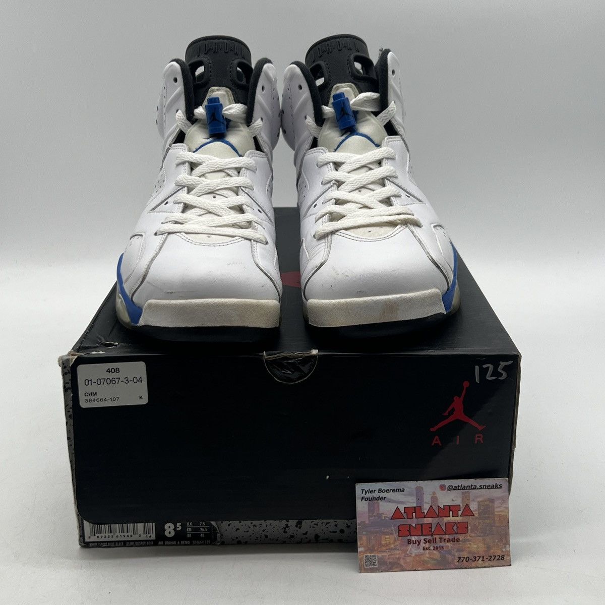 Jordan Brand Air Jordan 6 sport blue Size US 8.5 / EU 41-42 - 2 Thumbnail