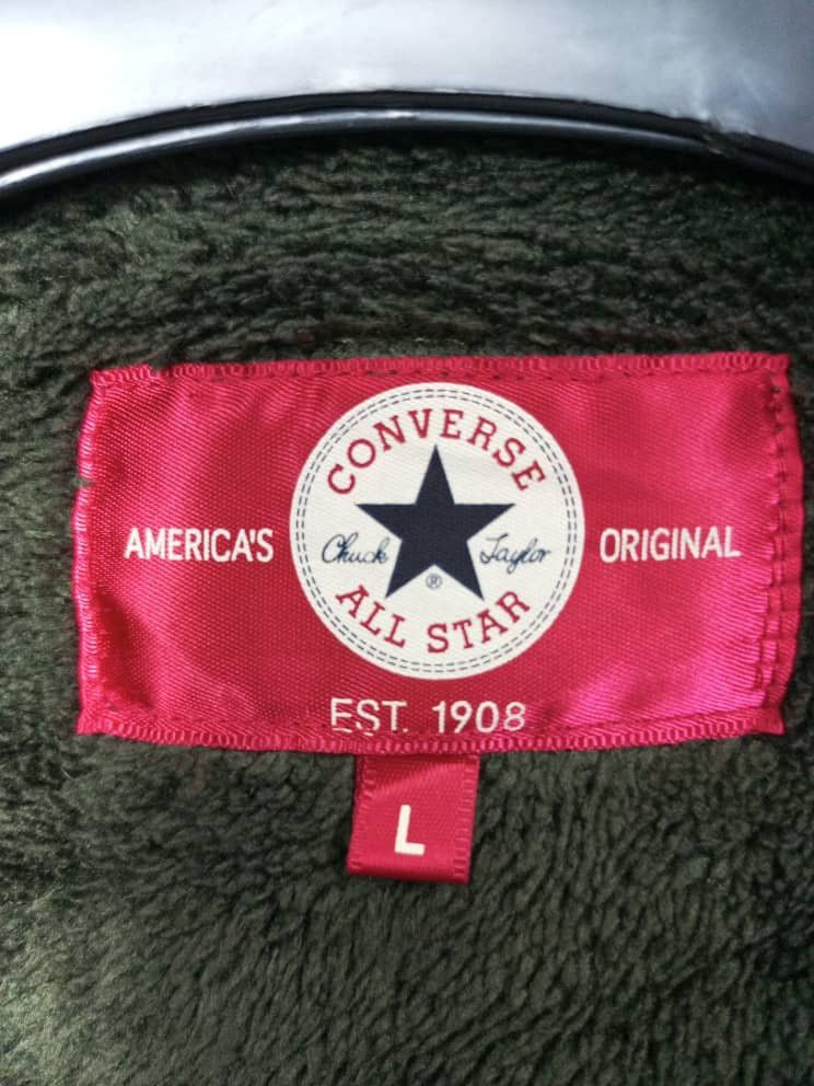 Converse × Vintage Vintage Converse Fleece Jacket Size US L / EU 52-54 / 3 - 7 Thumbnail